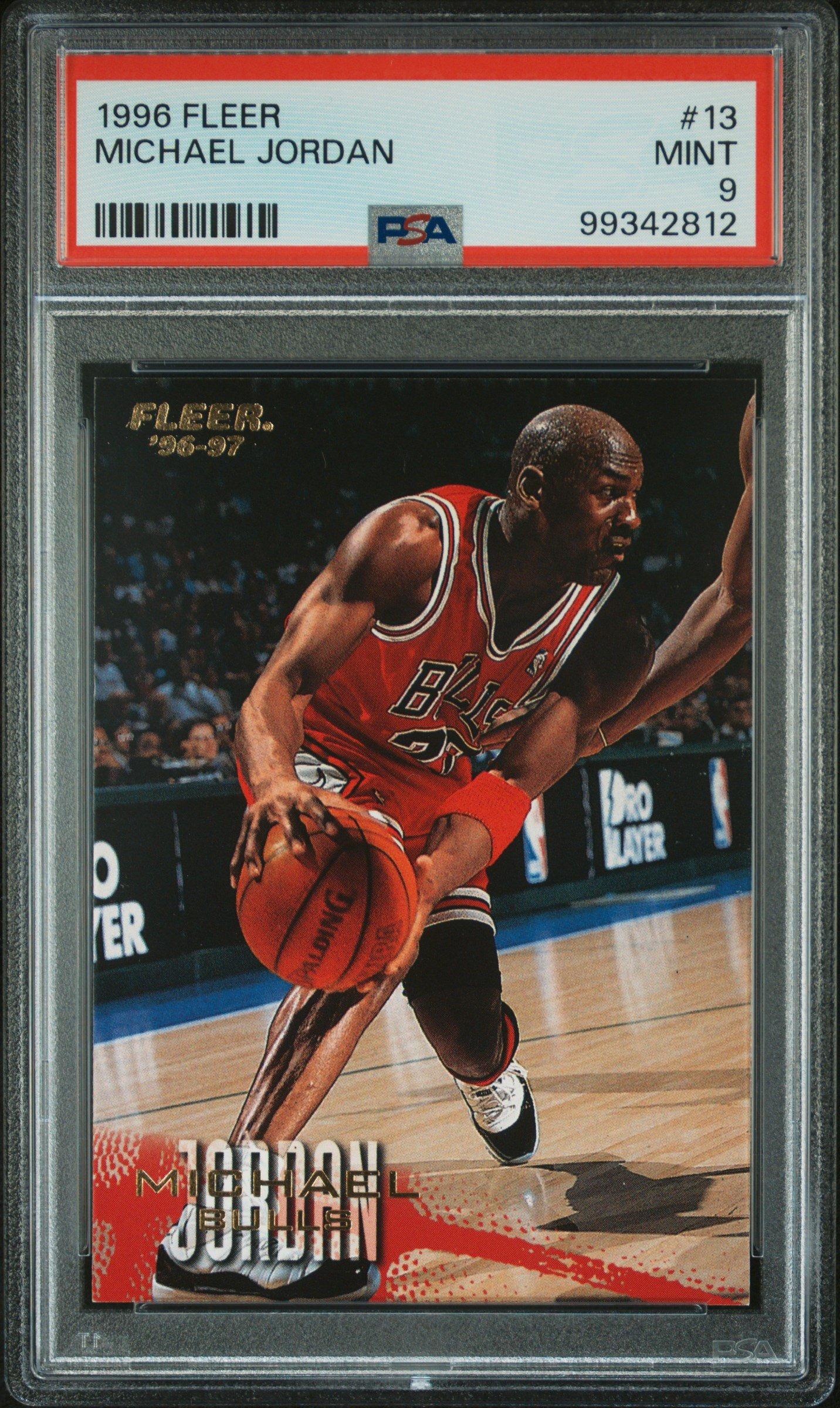 1996 Fleer 13 Michael Jordan PSA 9