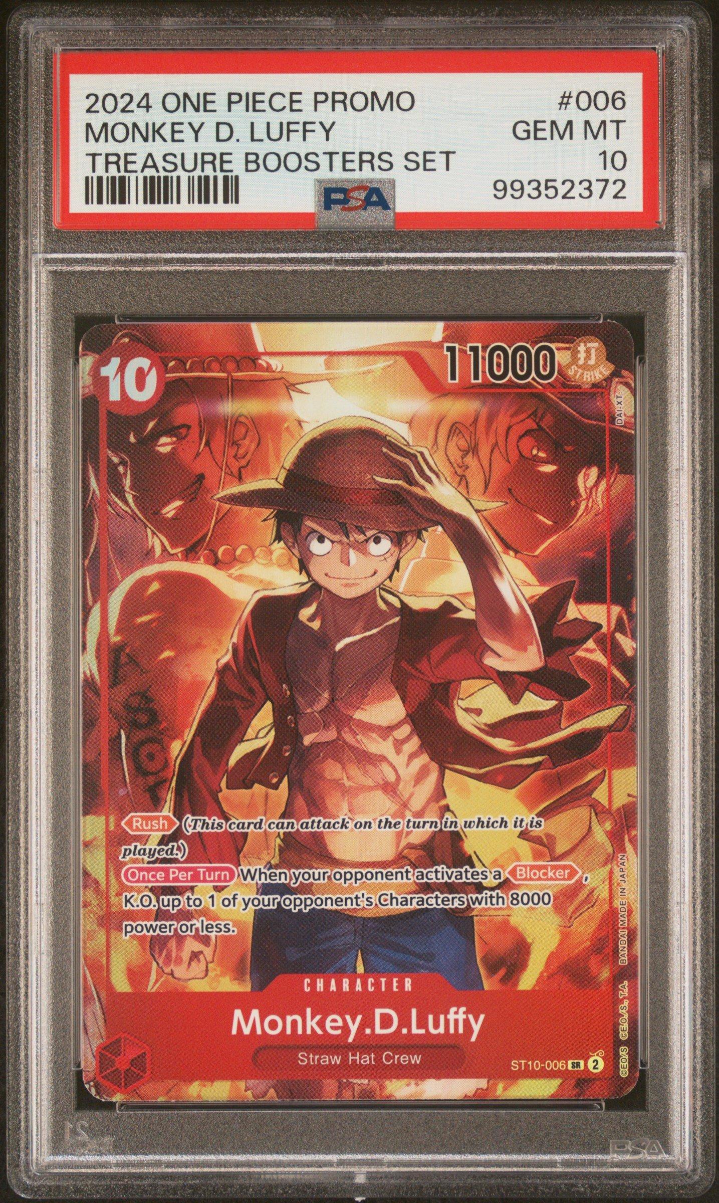 2024 One Piece Promos 006 Monkey D. Luffy Treasure Boosters Set