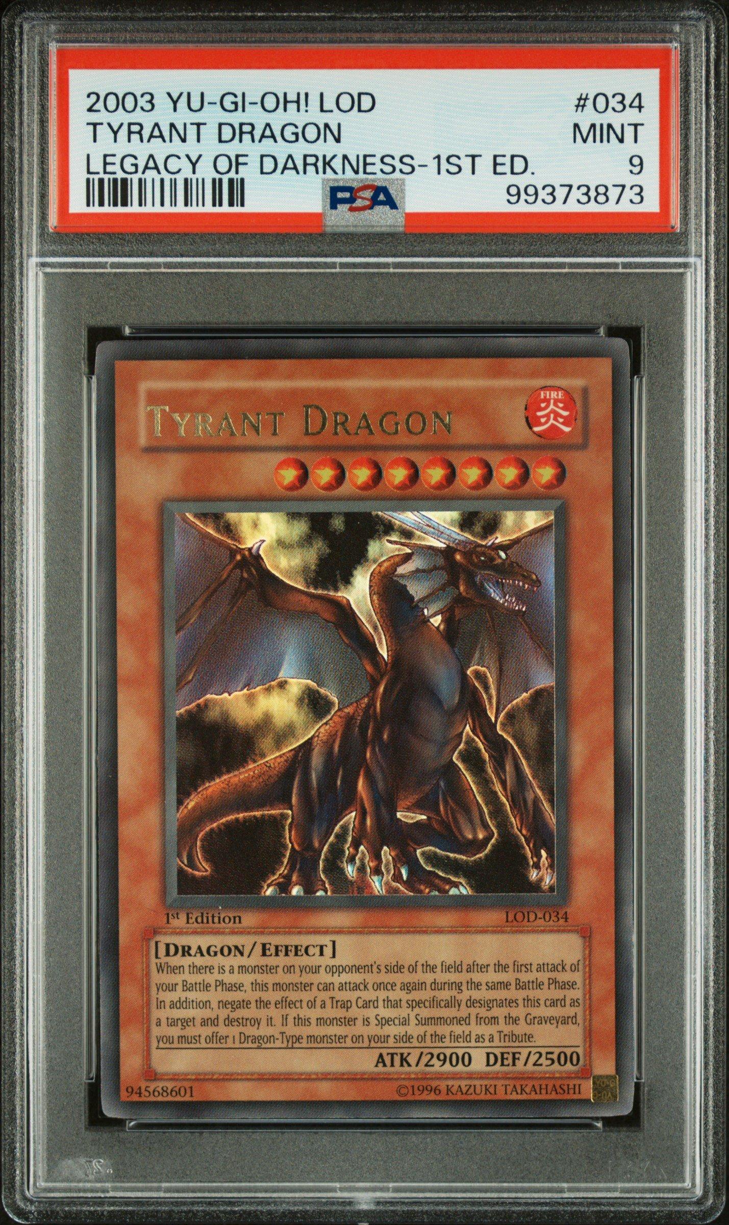 2003 Yu-gi-oh! Lod-legacy Of Darkness 034 Tyrant Dragon 1st