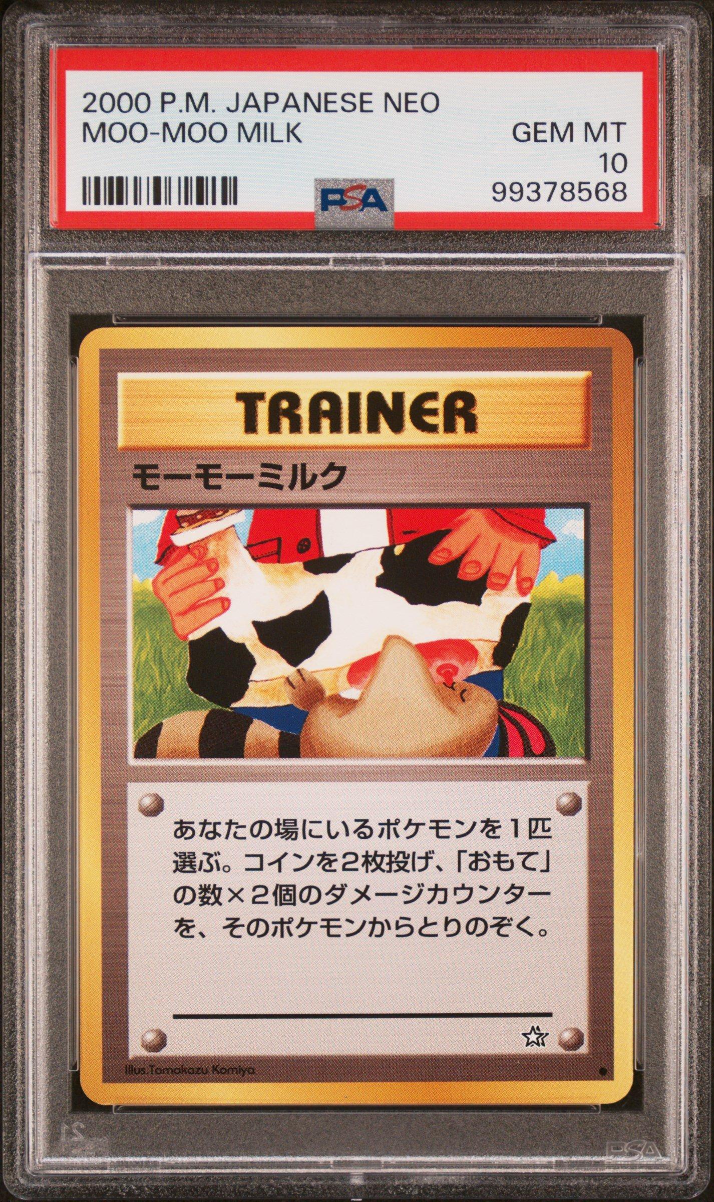 2000 Pokemon Japanese Neo Moo-moo Milk PSA 10 Graded Card | GameStop