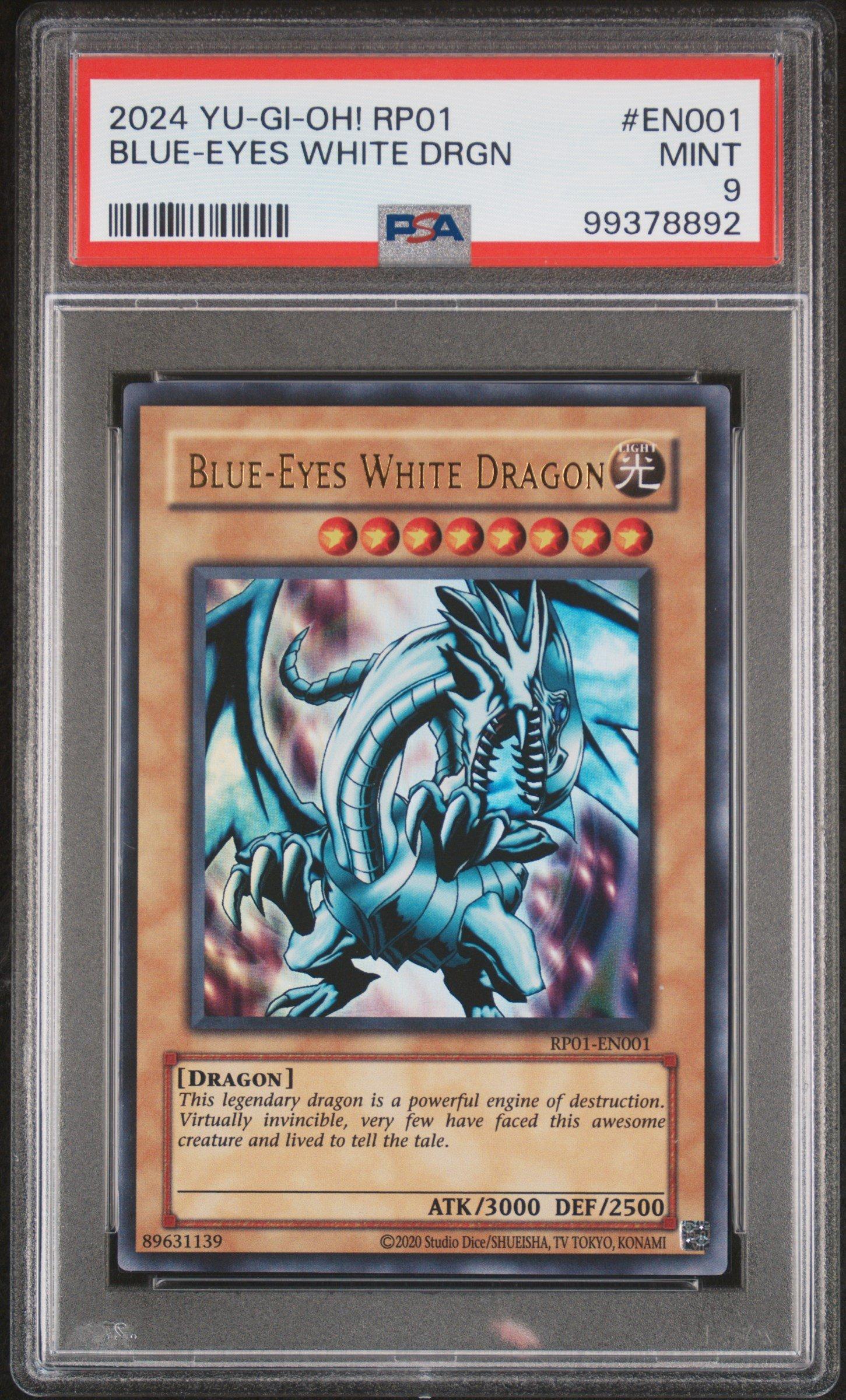 2024 Yu-gi-oh! Rp01-retro Pack En001 Blue-eyes White Dragon PSA 9