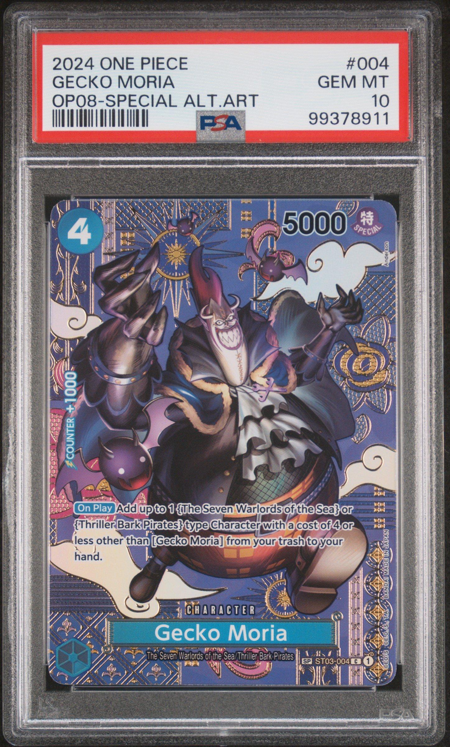 [PSA10]ONE PIECE OP08 ゲッコー・モリア 2024 One Piece Op08-two Legends 004 Gecko Moria Special