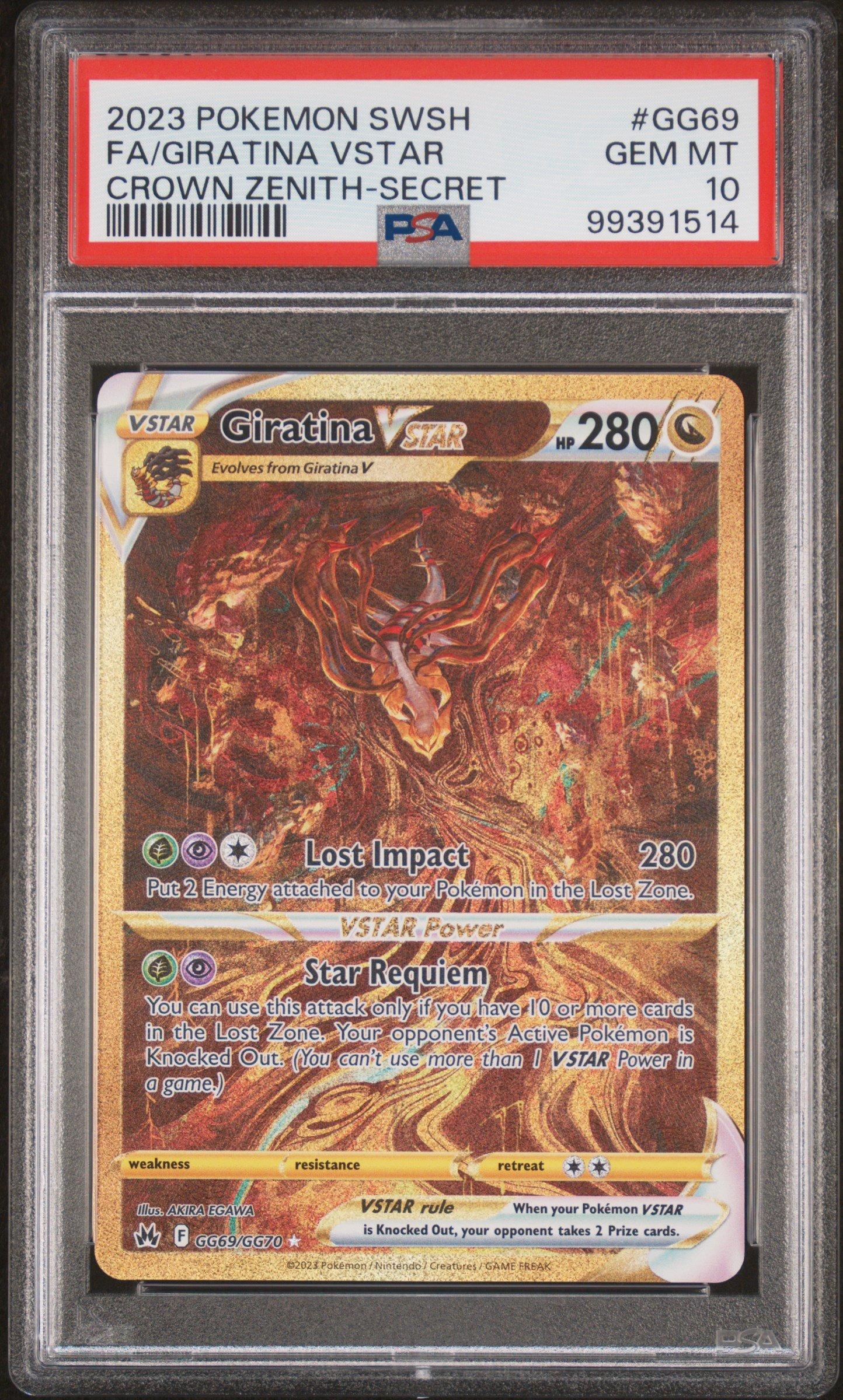 2023 Pokemon Sword And Shield Crown Zenith Gg69 Full Art/giratina