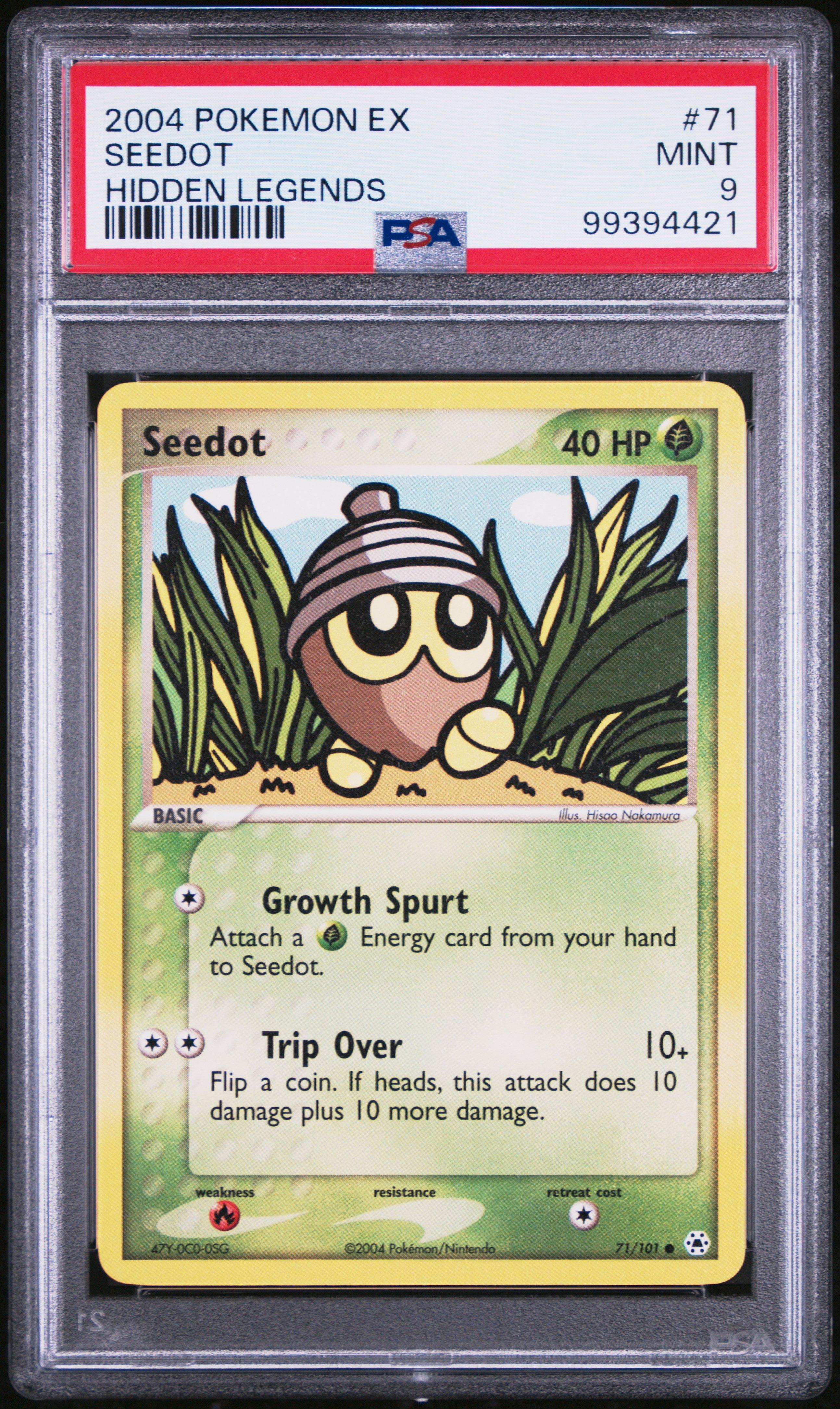 2004 Pokemon Ex Hidden Legends 71 Seedot PSA 9 Graded Card | GameStop