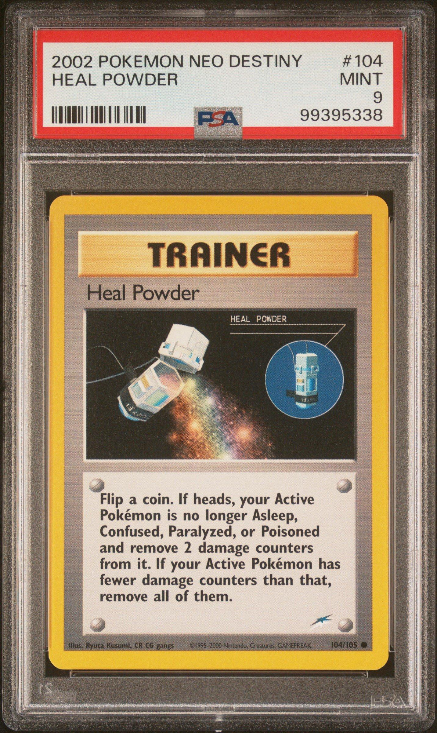 2002 Pokemon Neo Destiny 104 Heal Powder PSA 9