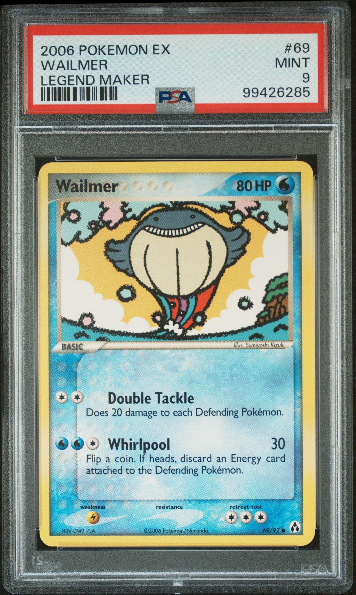 2006 Pokemon Ex Legend Maker 69 Wailmer PSA 9
