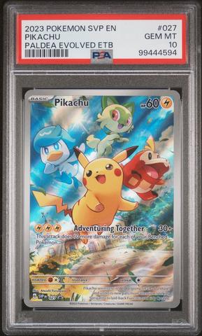 2023 Pokemon Svp En-sv Black Star Promo 027 Pikachu Paldea Evolved
