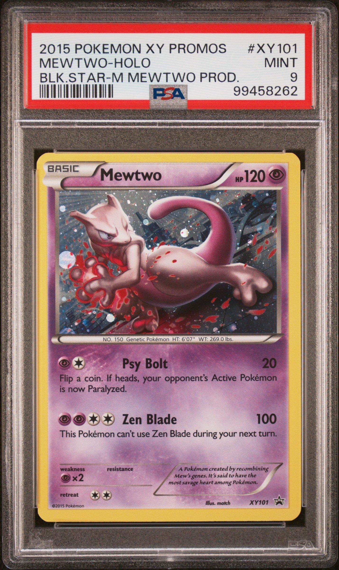 2015 Pokemon Xy Black Star Promos Xy101 Mewtwo-holo Mega Mewtwo