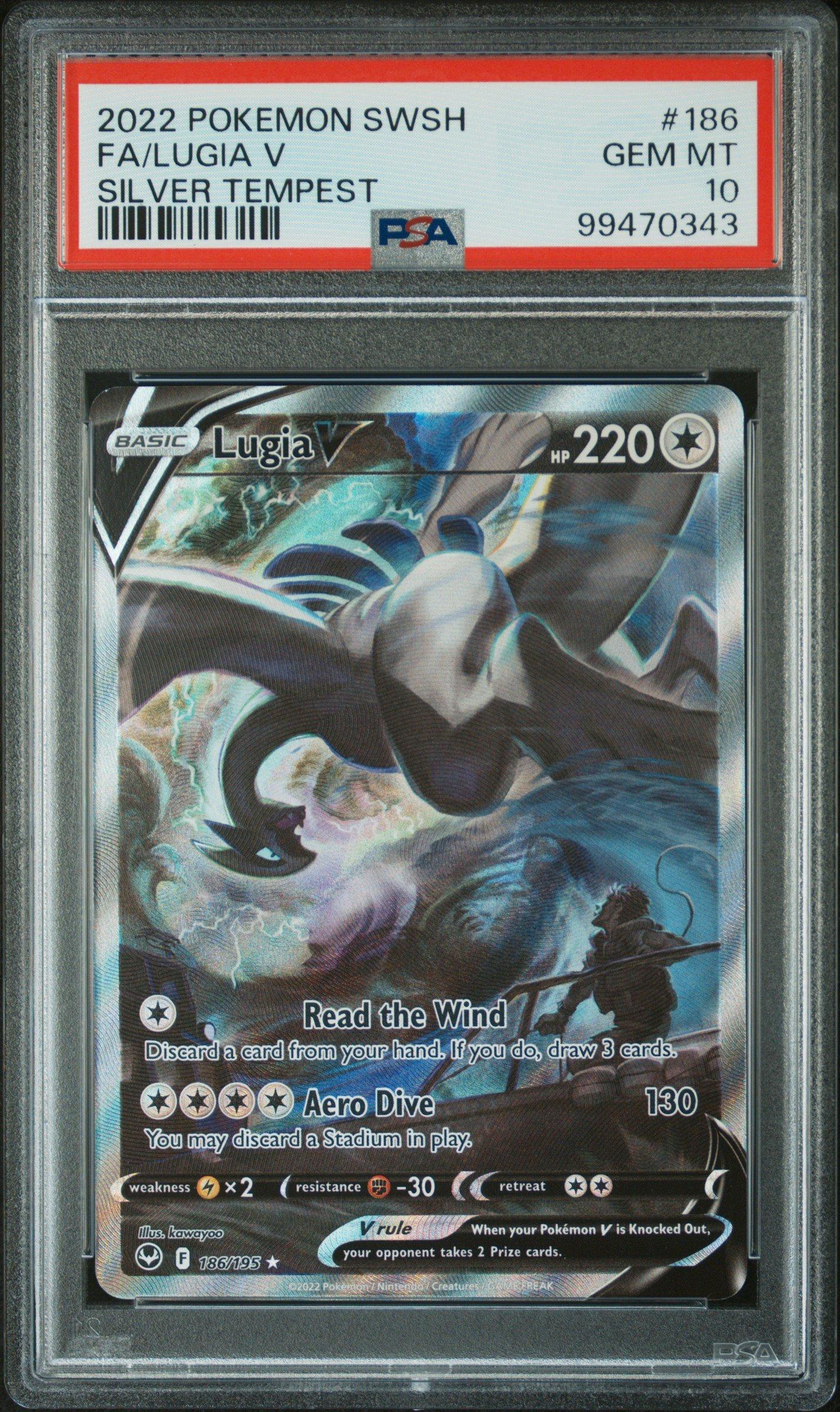 2022 Pokemon Sword & Shield Silver Tempest 186 Full Art/lugia V