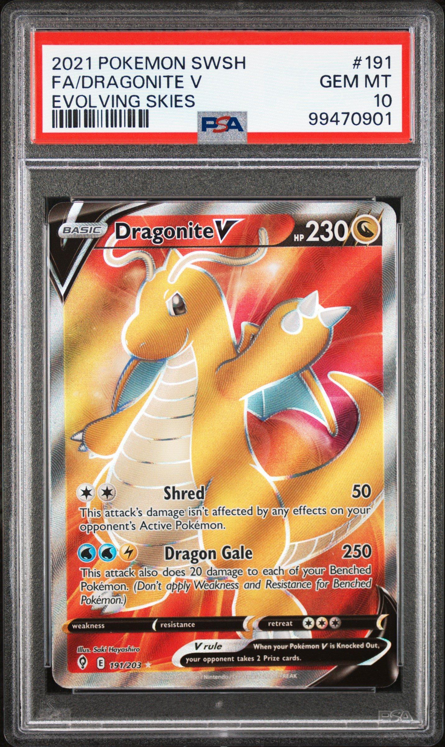 2021 Pokemon Sword & Shield Evolving Skies 191 Full Art/dragonite