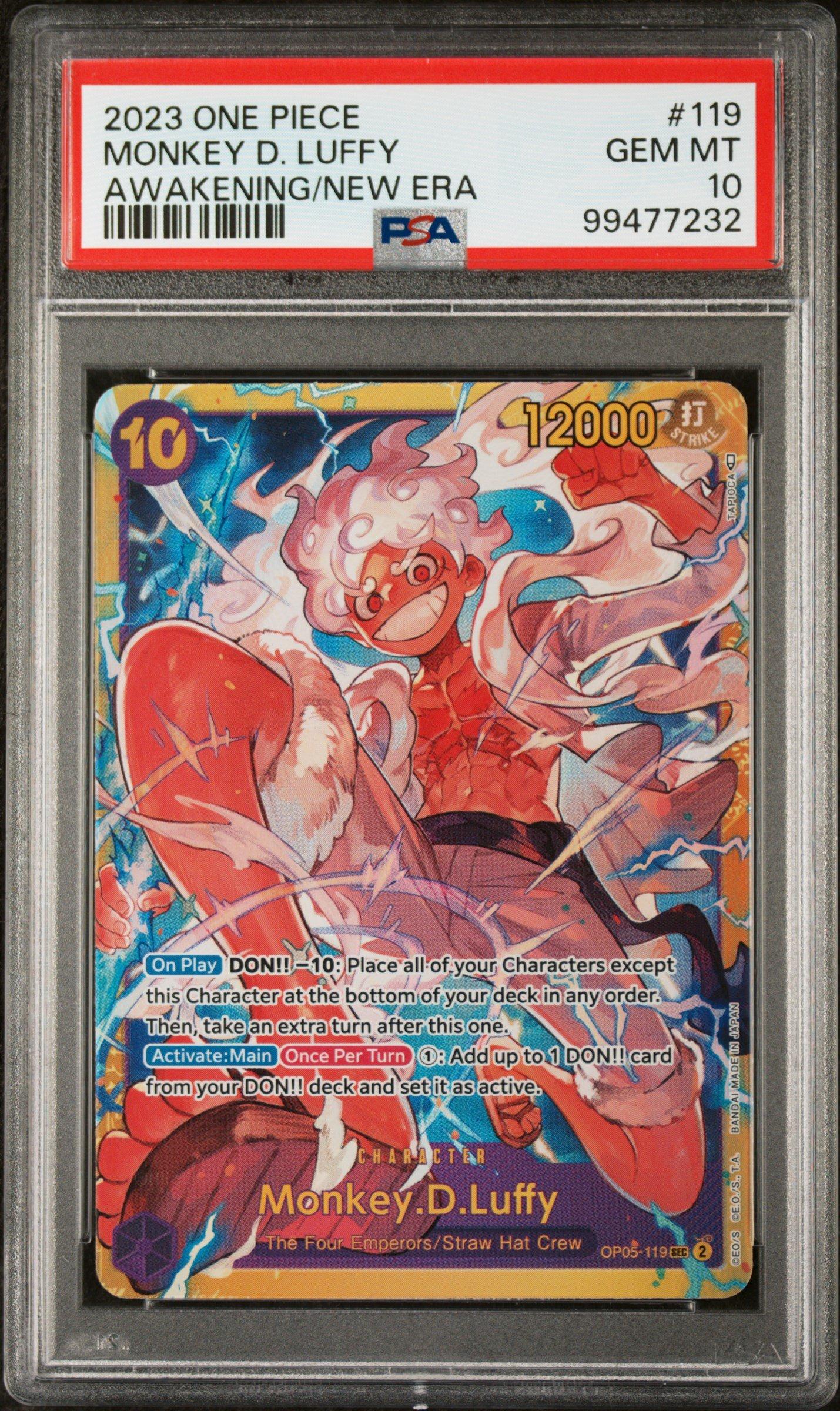 2023 One Piece Awakening Of The New Era 119 Monkey D. Luffy PSA 10 ...