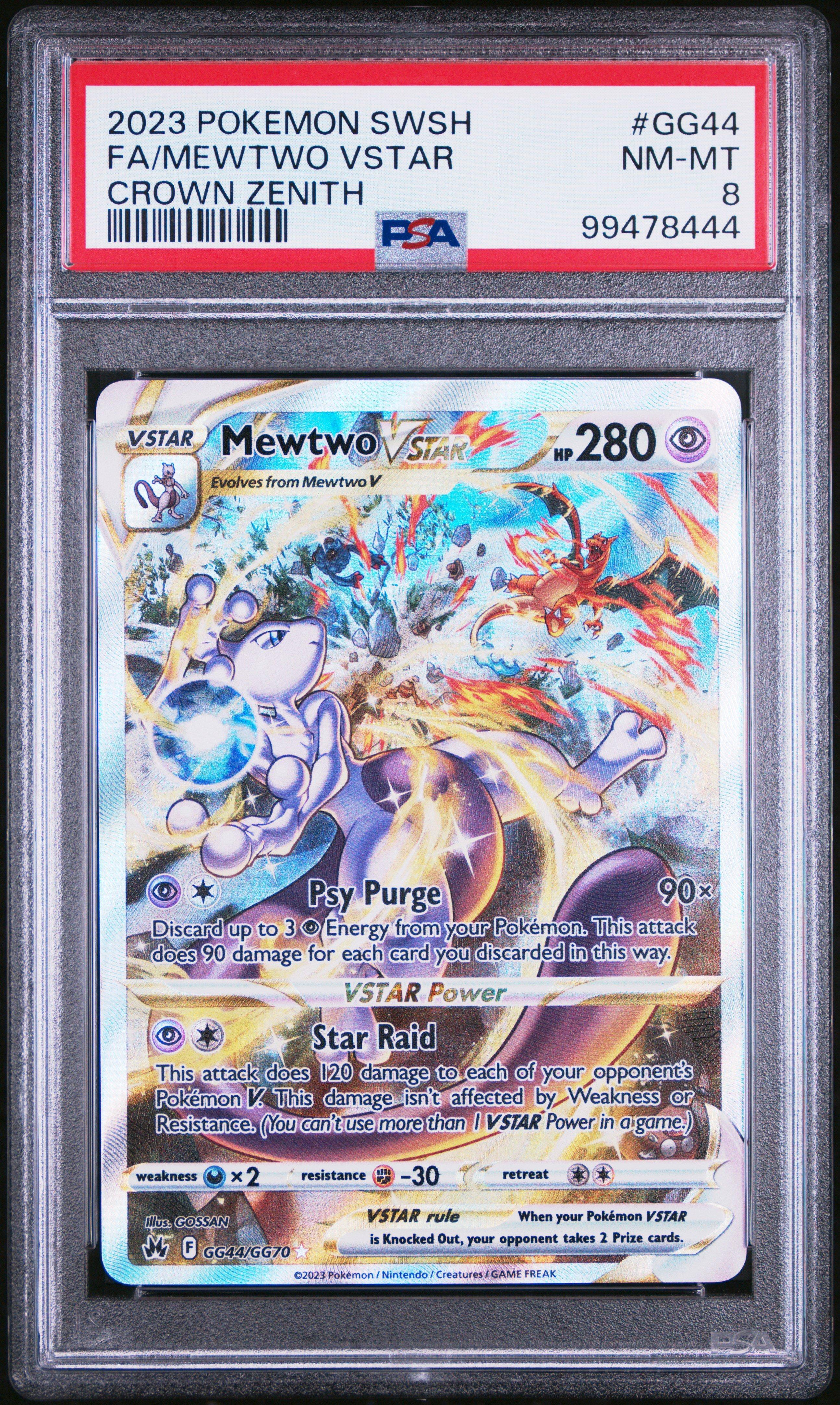 2023 Pokemon Sword And Shield Crown Zenith Gg44 Full Art/mewtwo