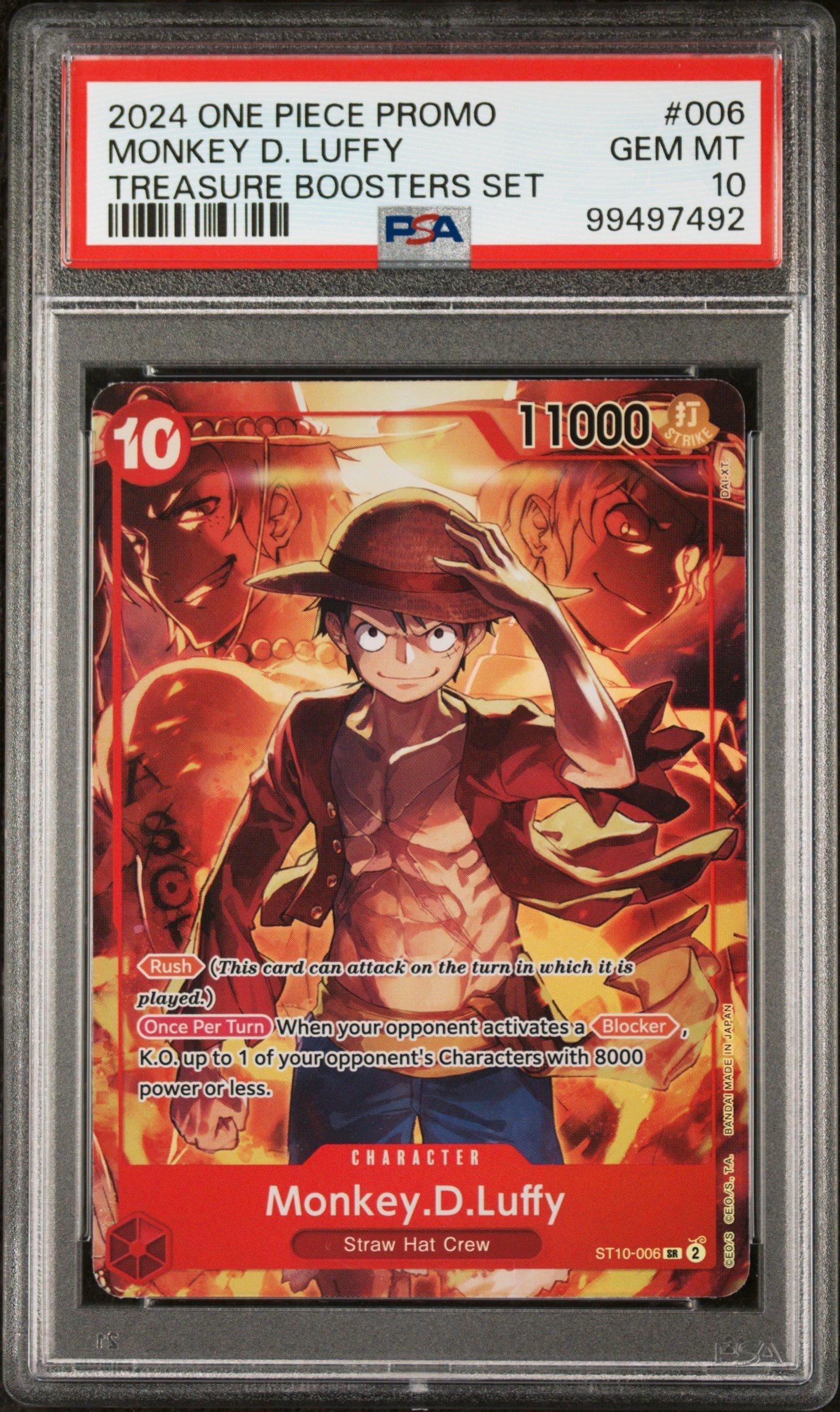 2024 One Piece Promos 006 Monkey D. Luffy Treasure Boosters Set