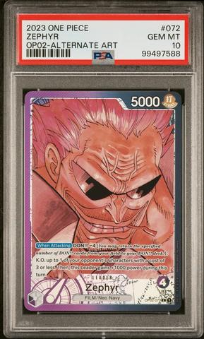2023 One Piece Op02-paramount War 072 Zephyr Alternate Art