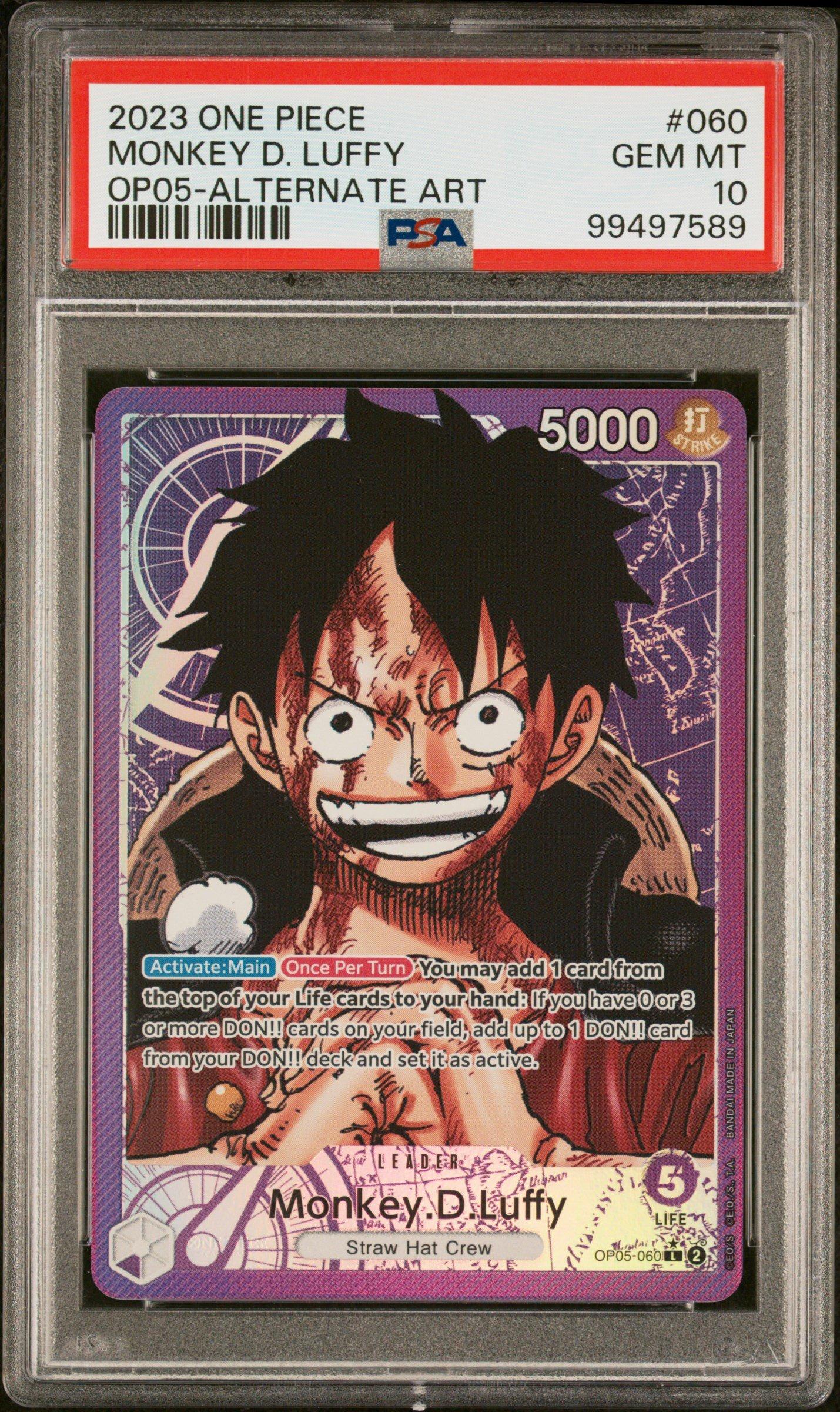 モンキー D ルフィ PSA magazine PSA10 OP05-060 Monkey D. Luffy [PSA Promo] OP05-060 Prices | One Piece