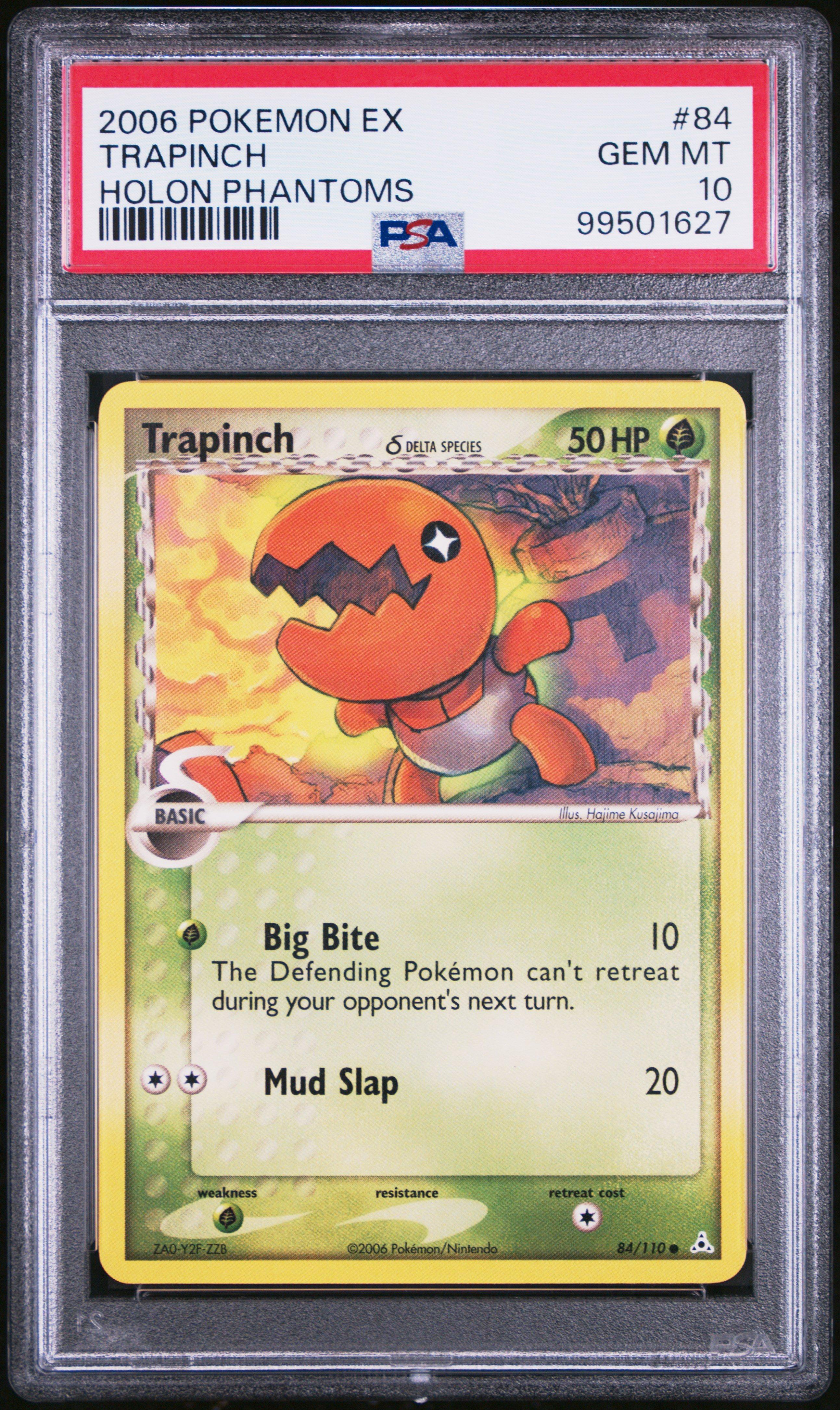 2006 Pokemon Ex Holon Phantoms 84 Trapinch PSA 10