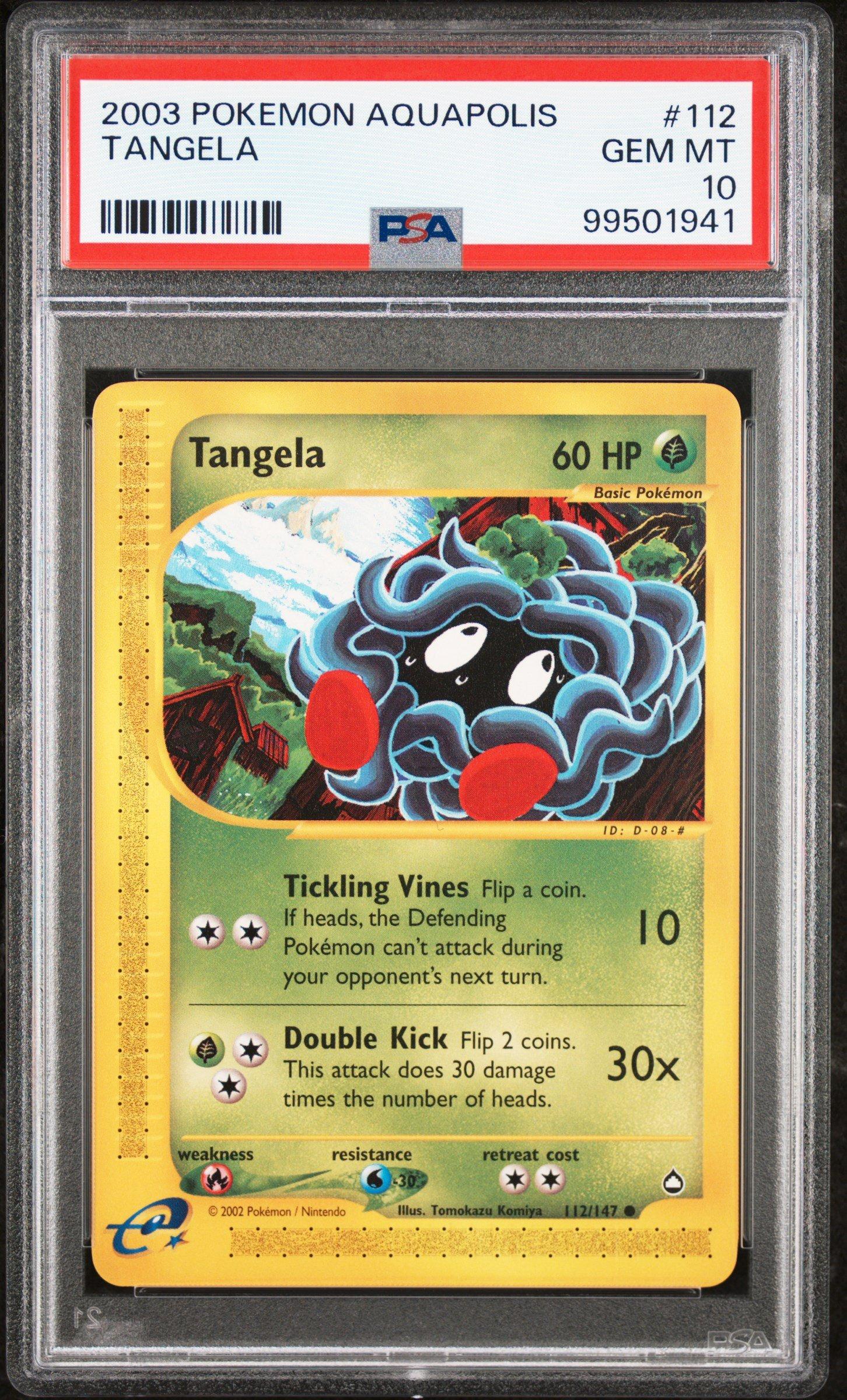 2003 Pokemon Aquapolis 112 Tangela PSA 10