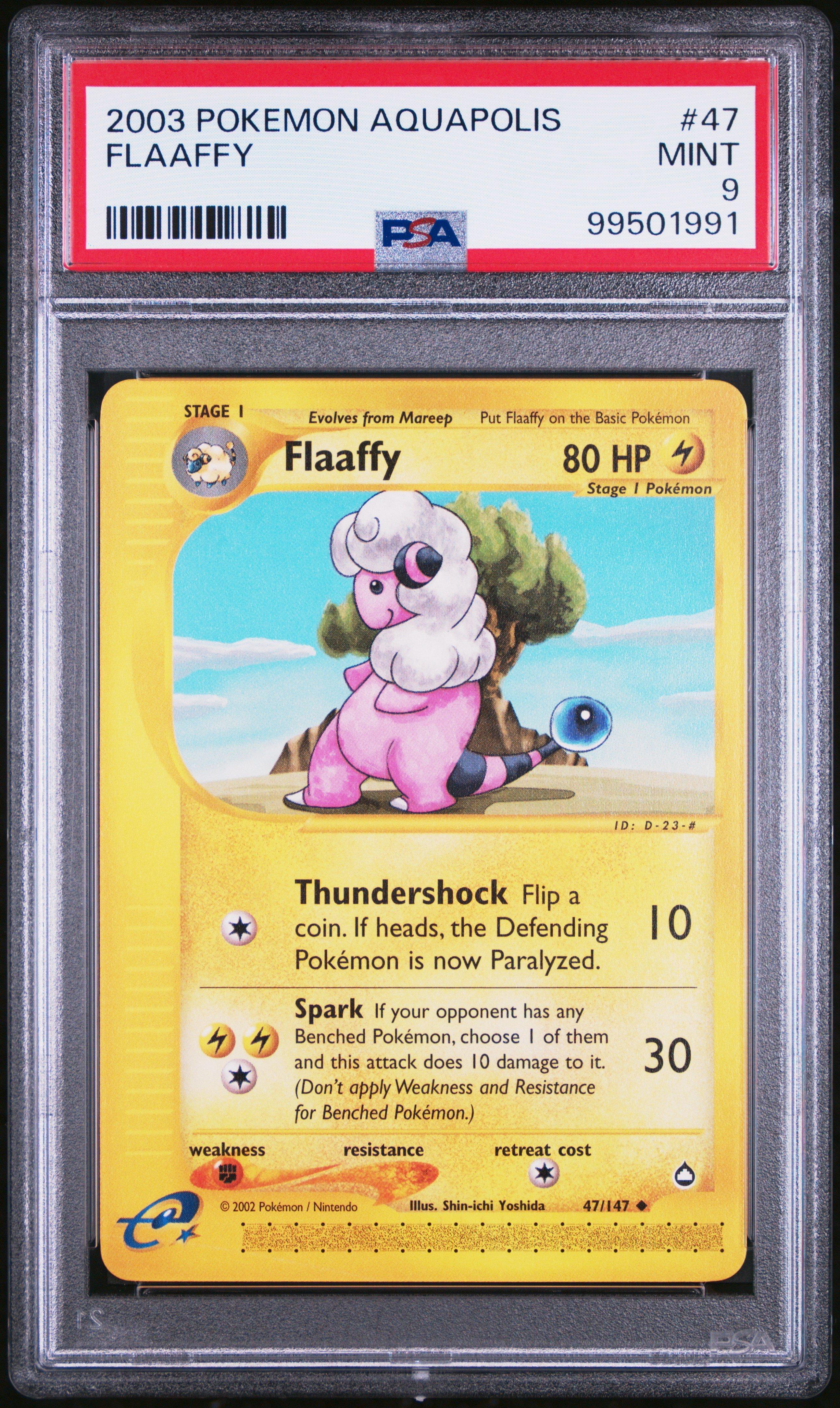 2003 Pokemon Aquapolis 47 Flaaffy PSA 9