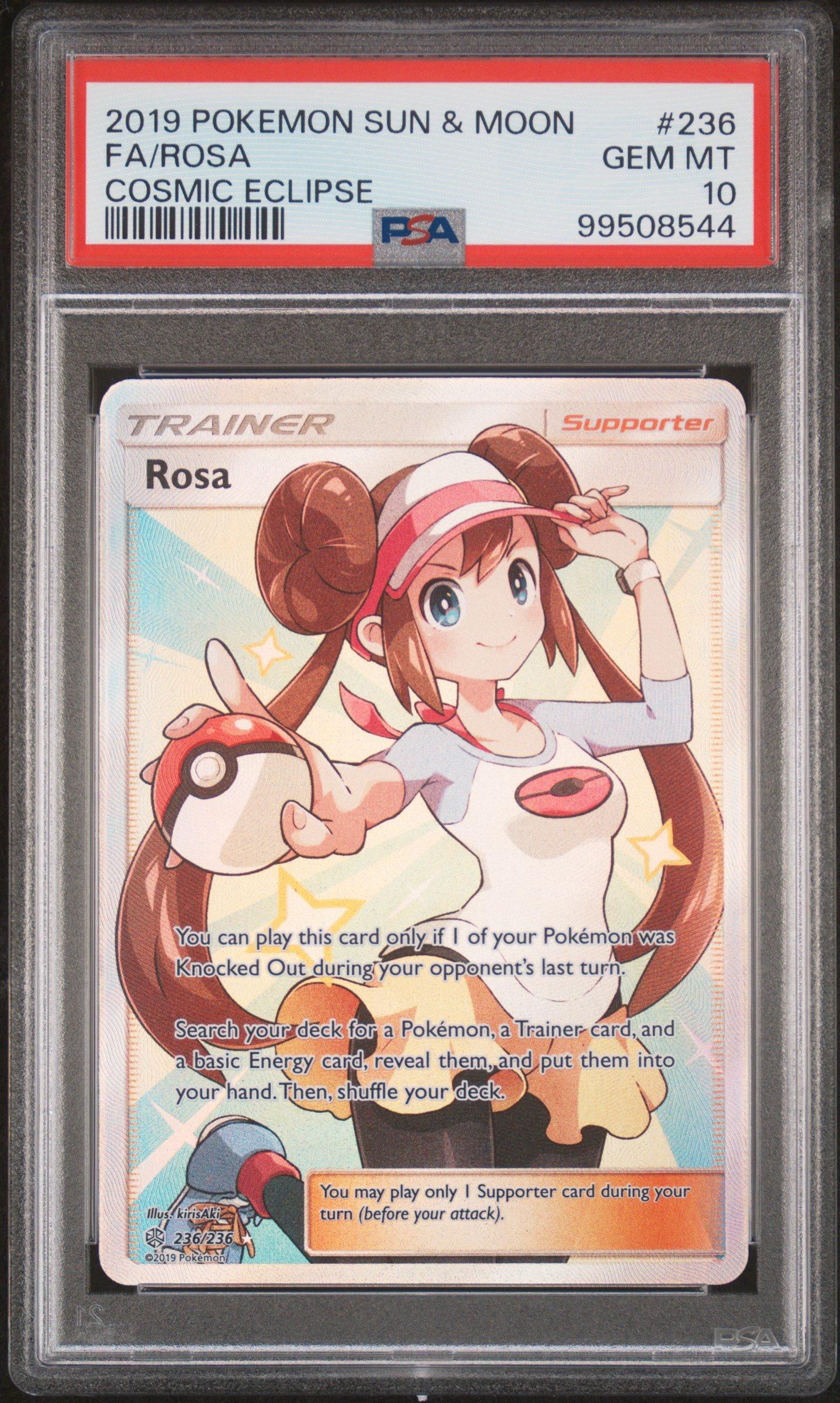 2019 Pokemon Sun & Moon Cosmic Eclipse 236 Full Art/rosa PSA 10