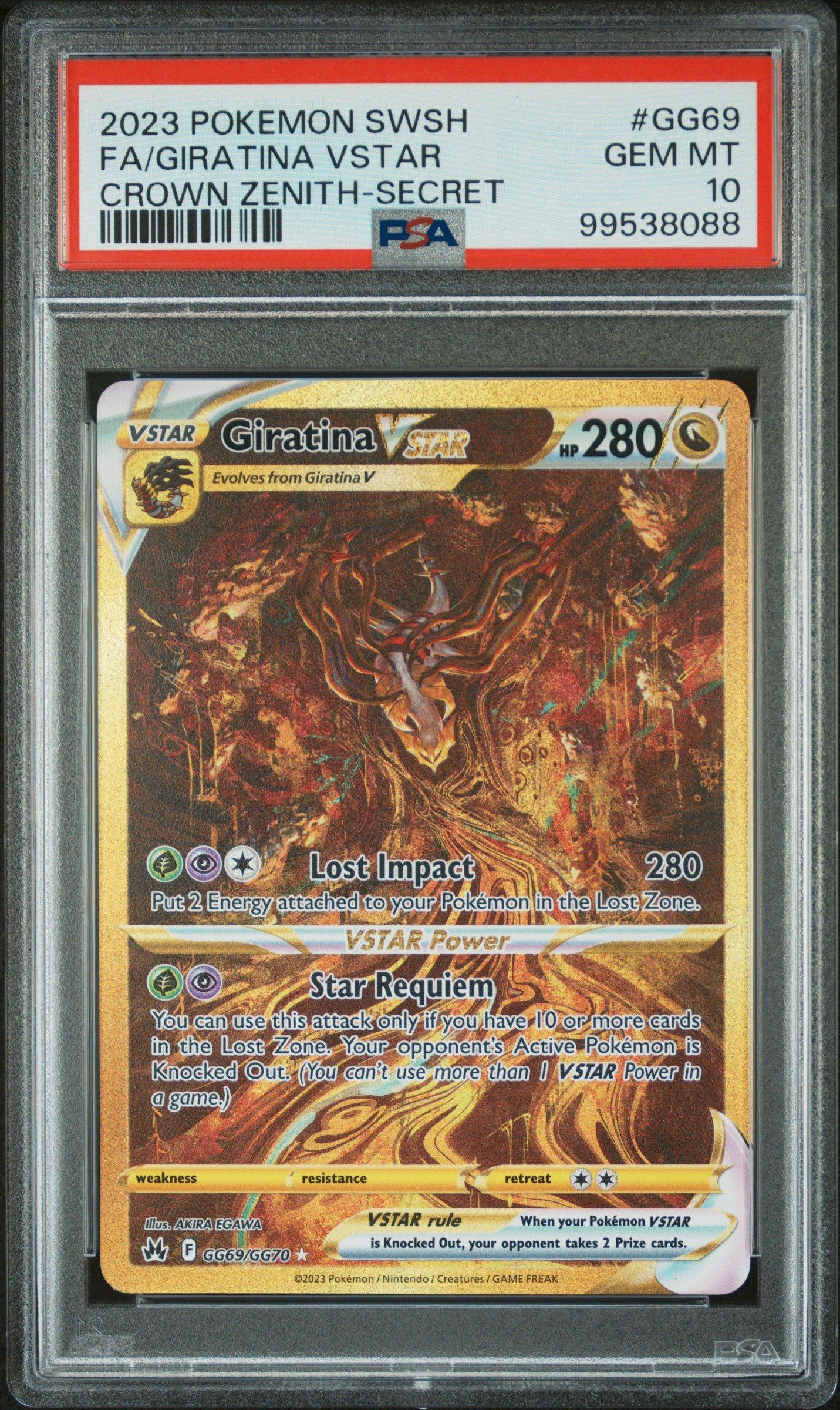 2023 Pokemon Sword And Shield Crown Zenith Gg69 Full Art/giratina