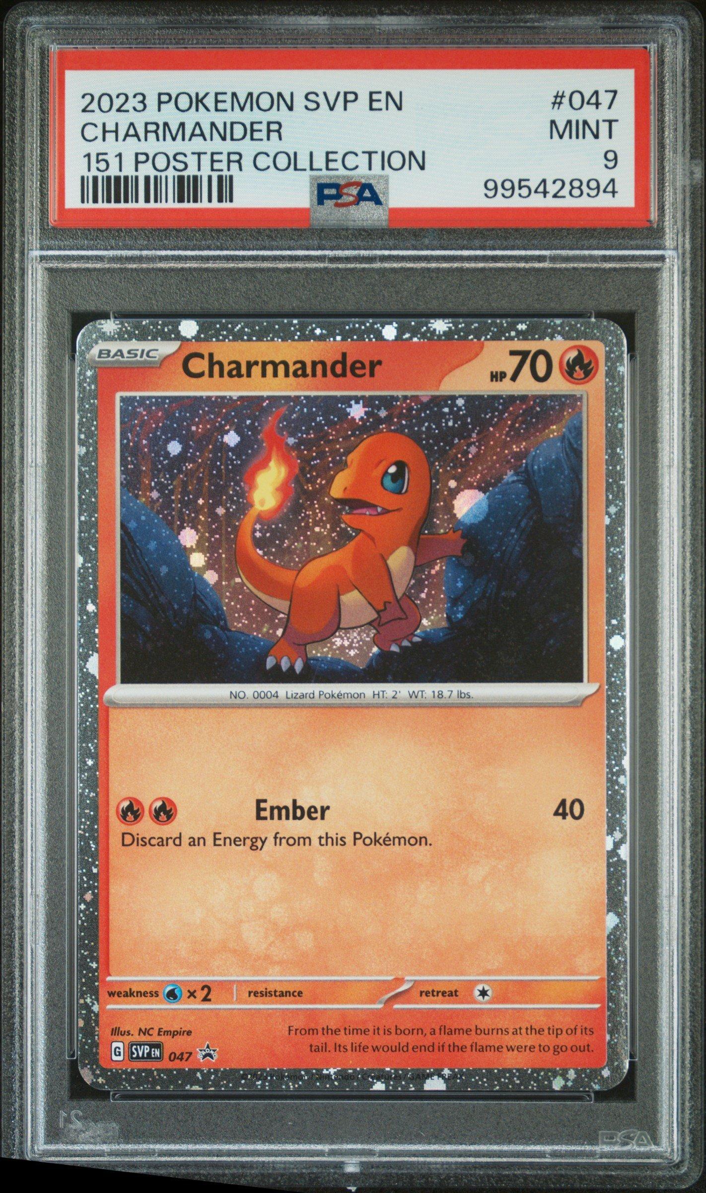2023 Pokemon Svp En-sv Black Star Promo 047 Charmander 151 Poster