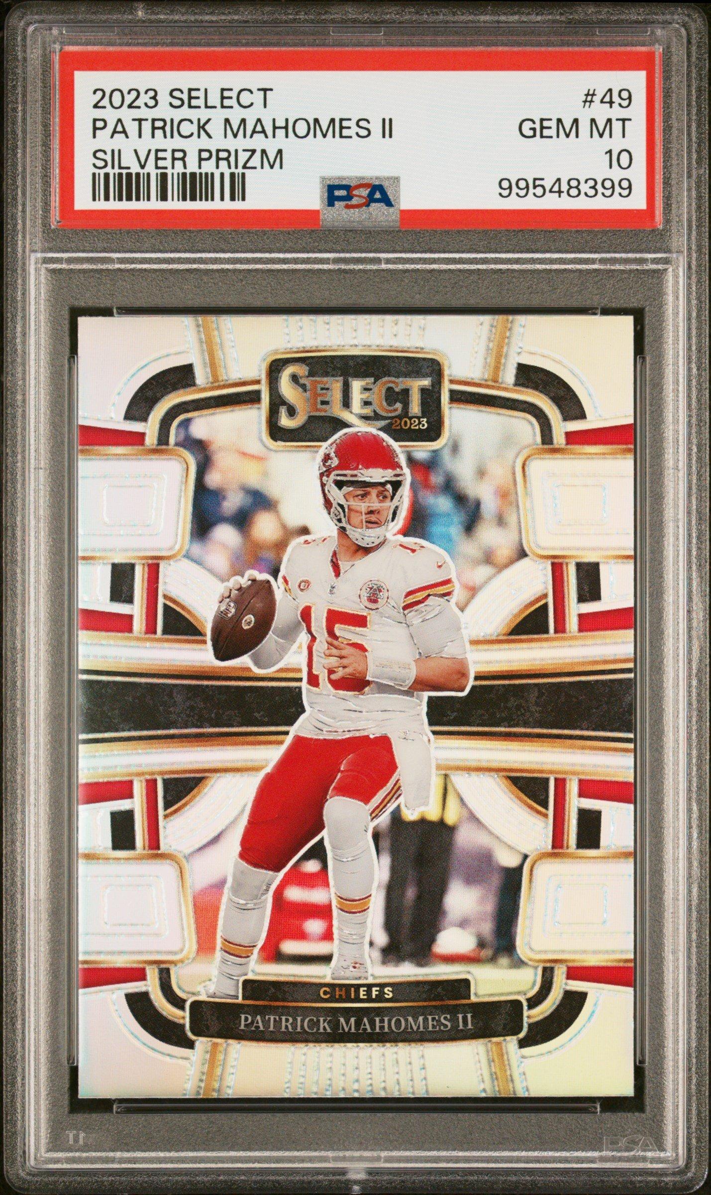 2023 Panini Select 49 Patrick Mahomes Ii Silver Prizm PSA 10