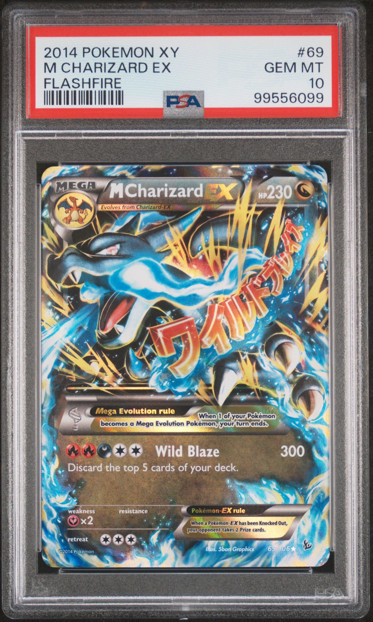 2014 Pokemon Xy Flashfire 69 M Charizard Ex PSA 10 Graded Card
