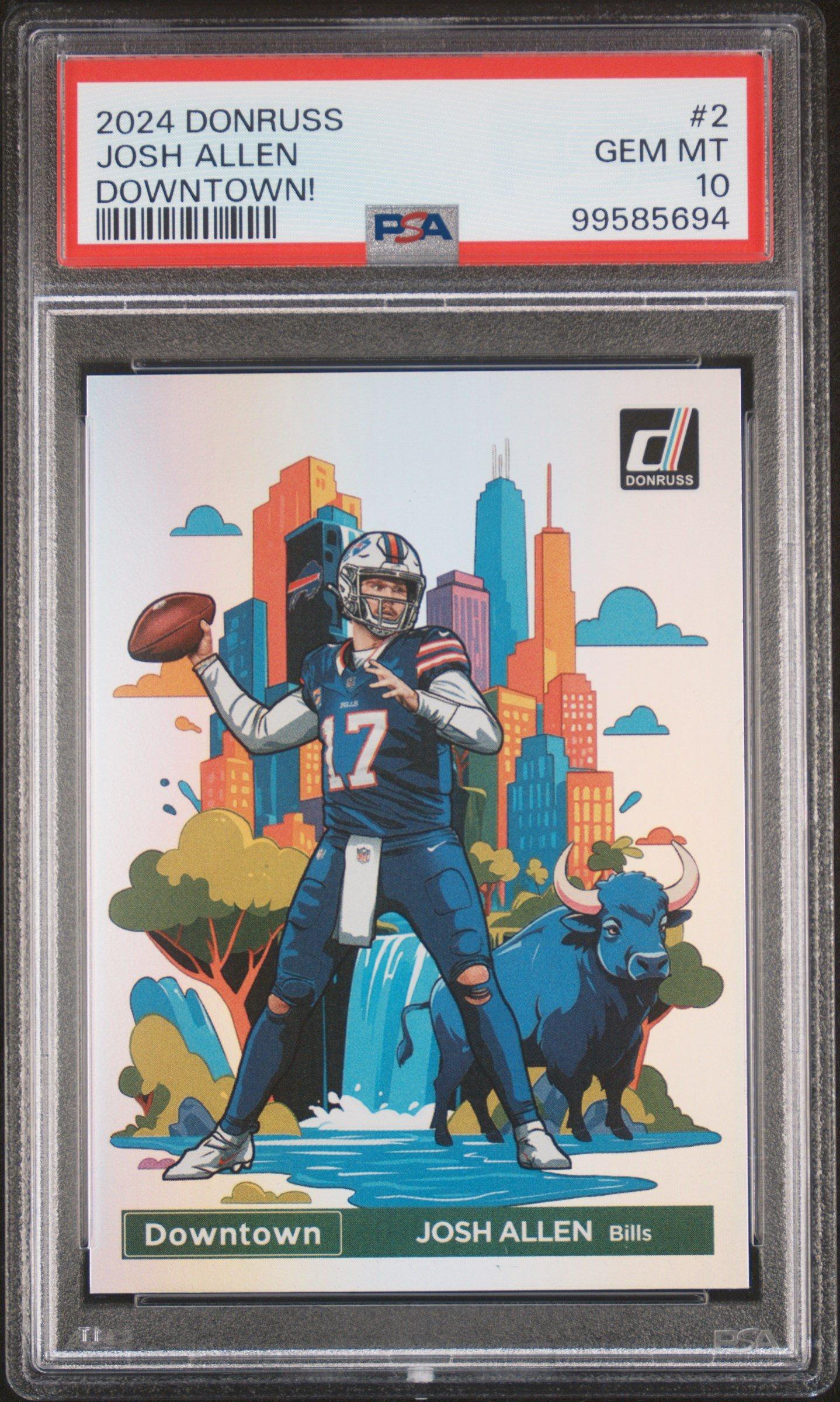 2024 Panini Donruss Downtown! 2 Josh Allen PSA 10 | GameStop