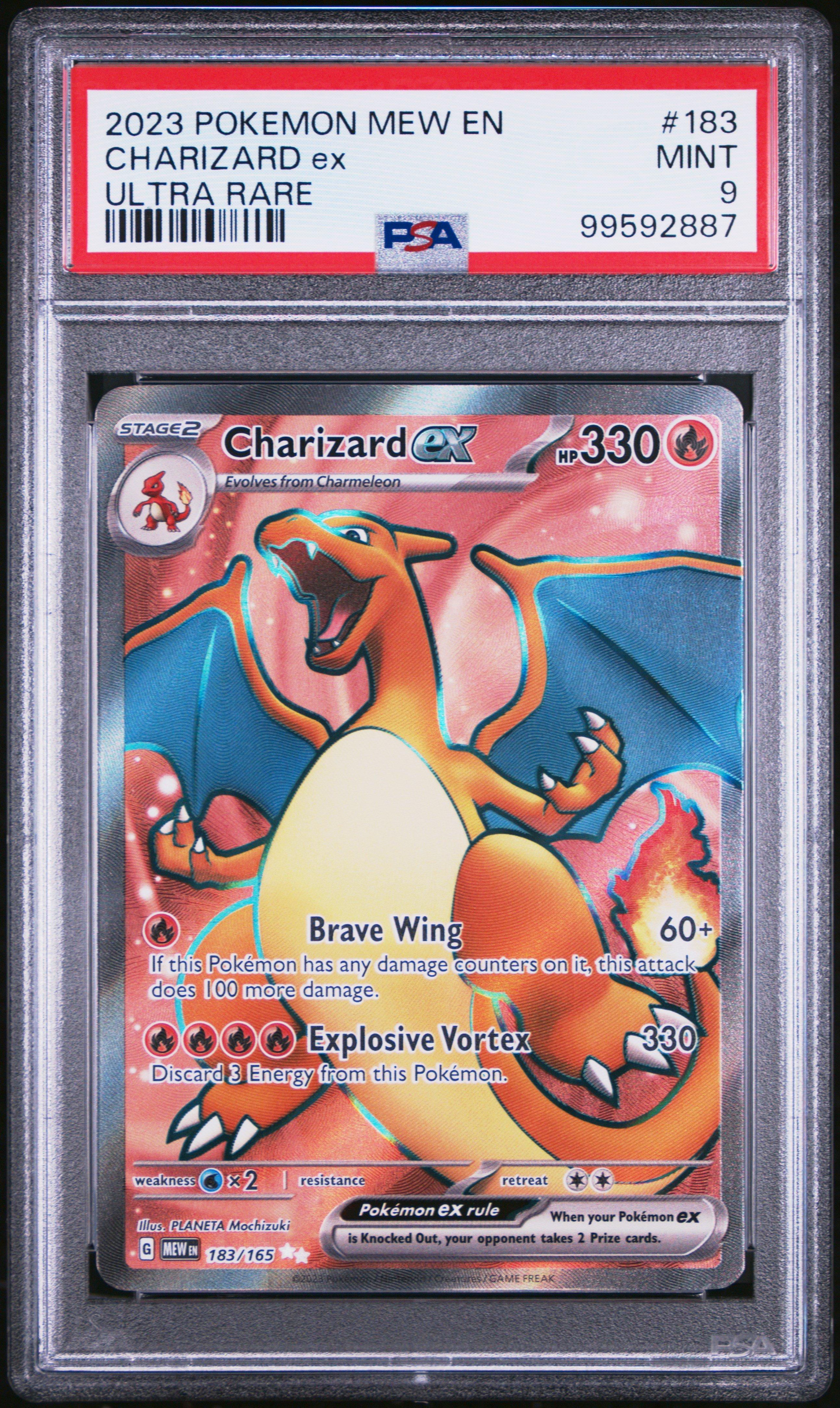 2023 Pokemon Mew En-151 183 Charizard Ex Ultra Rare PSA 9 | GameStop