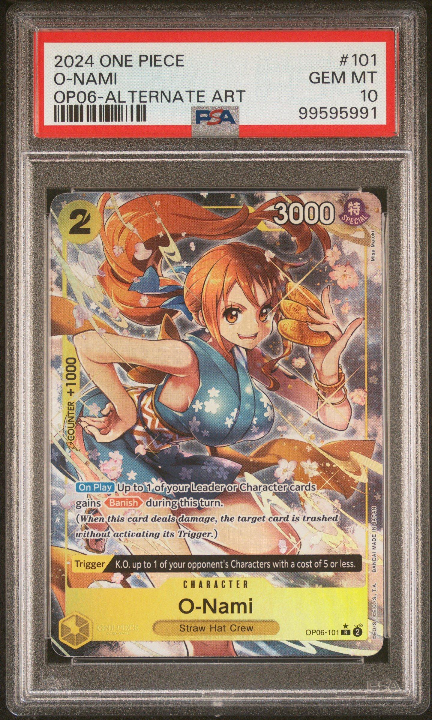 2024 One Piece Op06-wings Of The Captain 101 O-nami Alternate Art