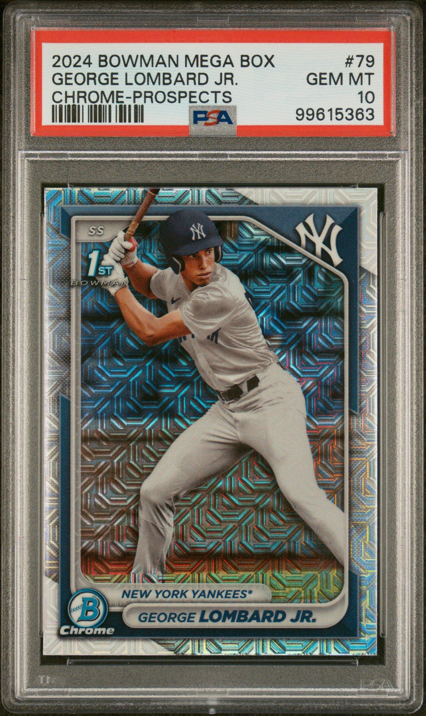 2024 Bowman Mega Box Chrome Prospects 79 George Lombard Jr. PSA 10