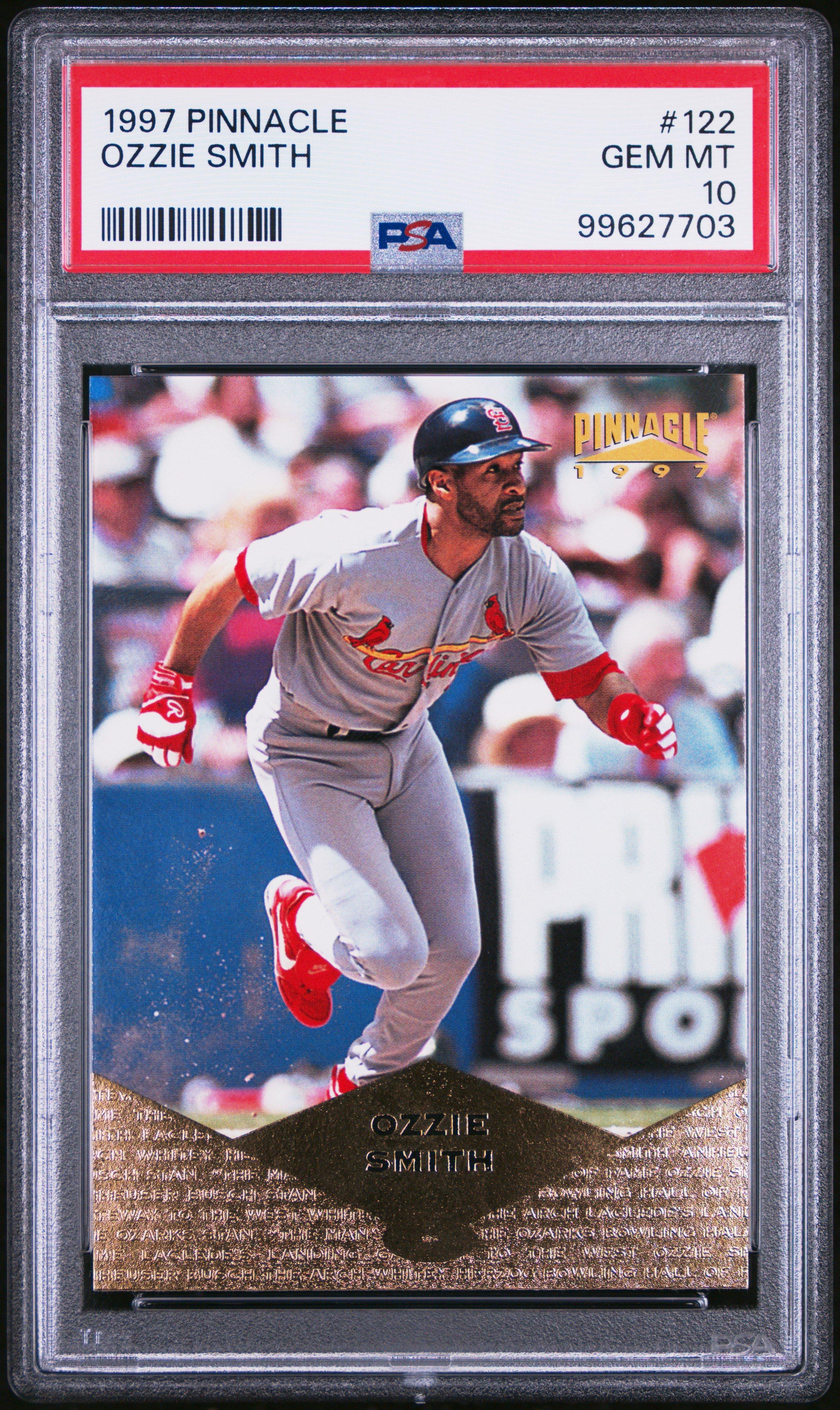 1997 Pinnacle 122 Ozzie Smith PSA 10