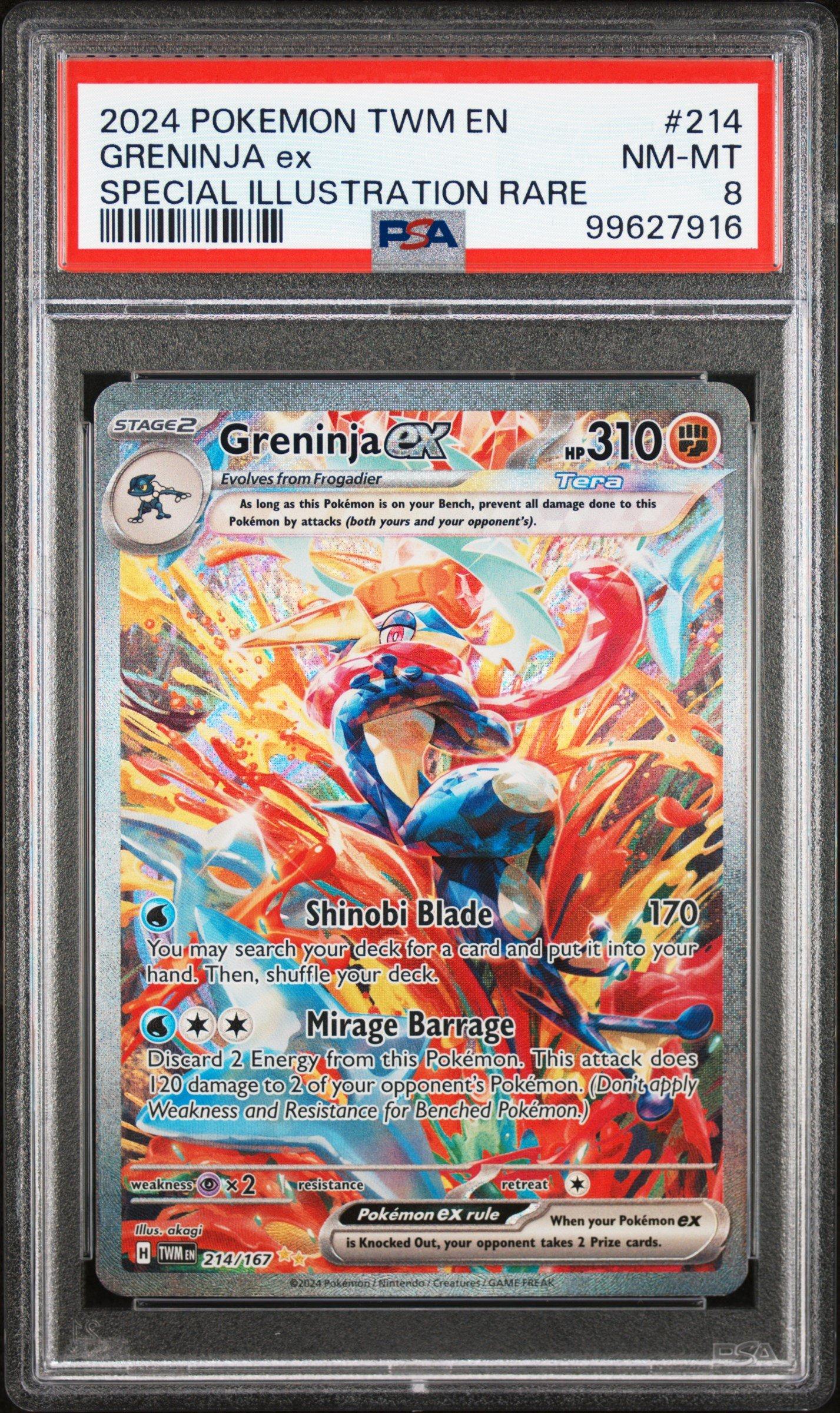 2024 Pokemon Twm En-twilight Masquerade 214 Greninja Ex Special
