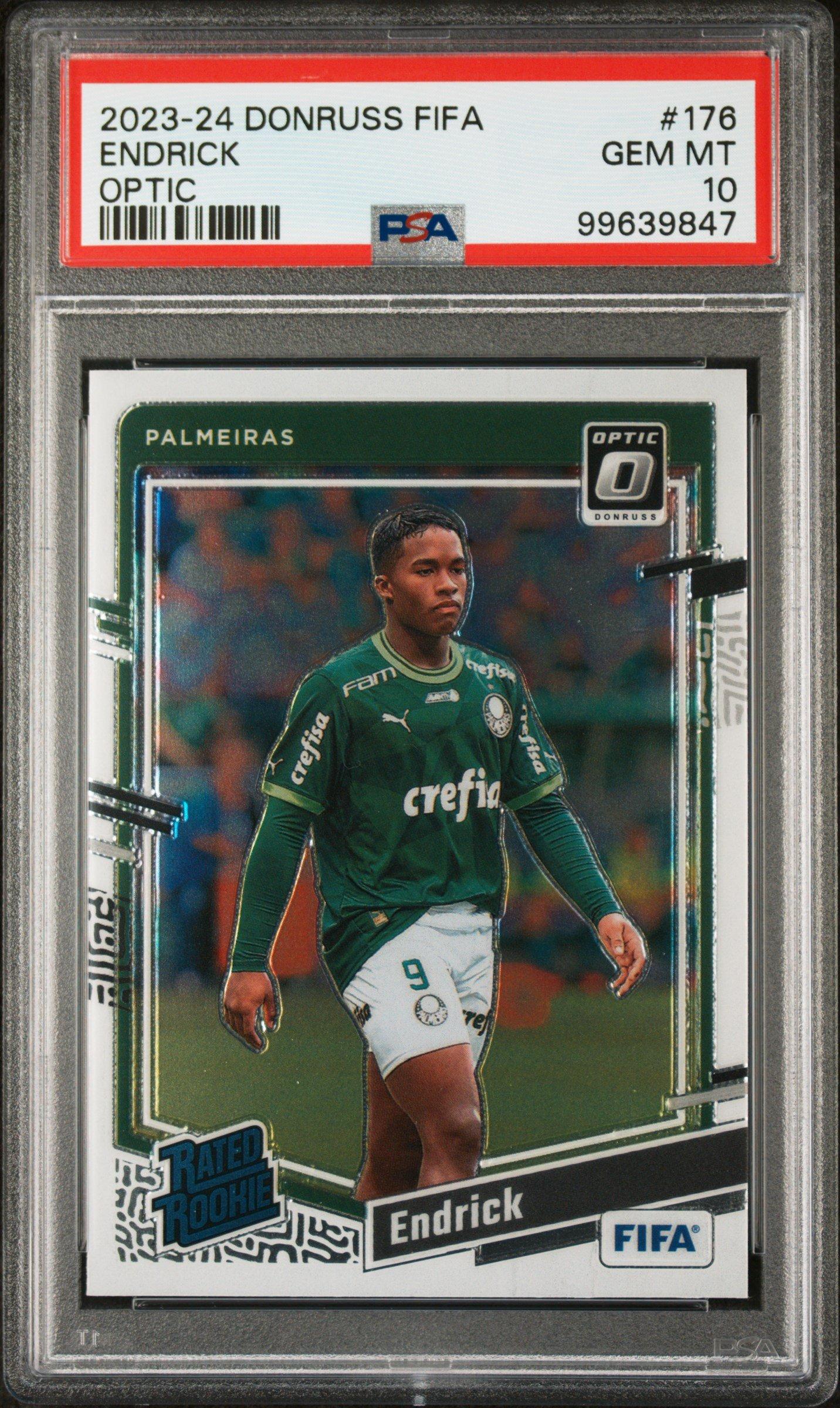 2023-24 Panini Donruss Fifa 176 Endrick Optic PSA 10