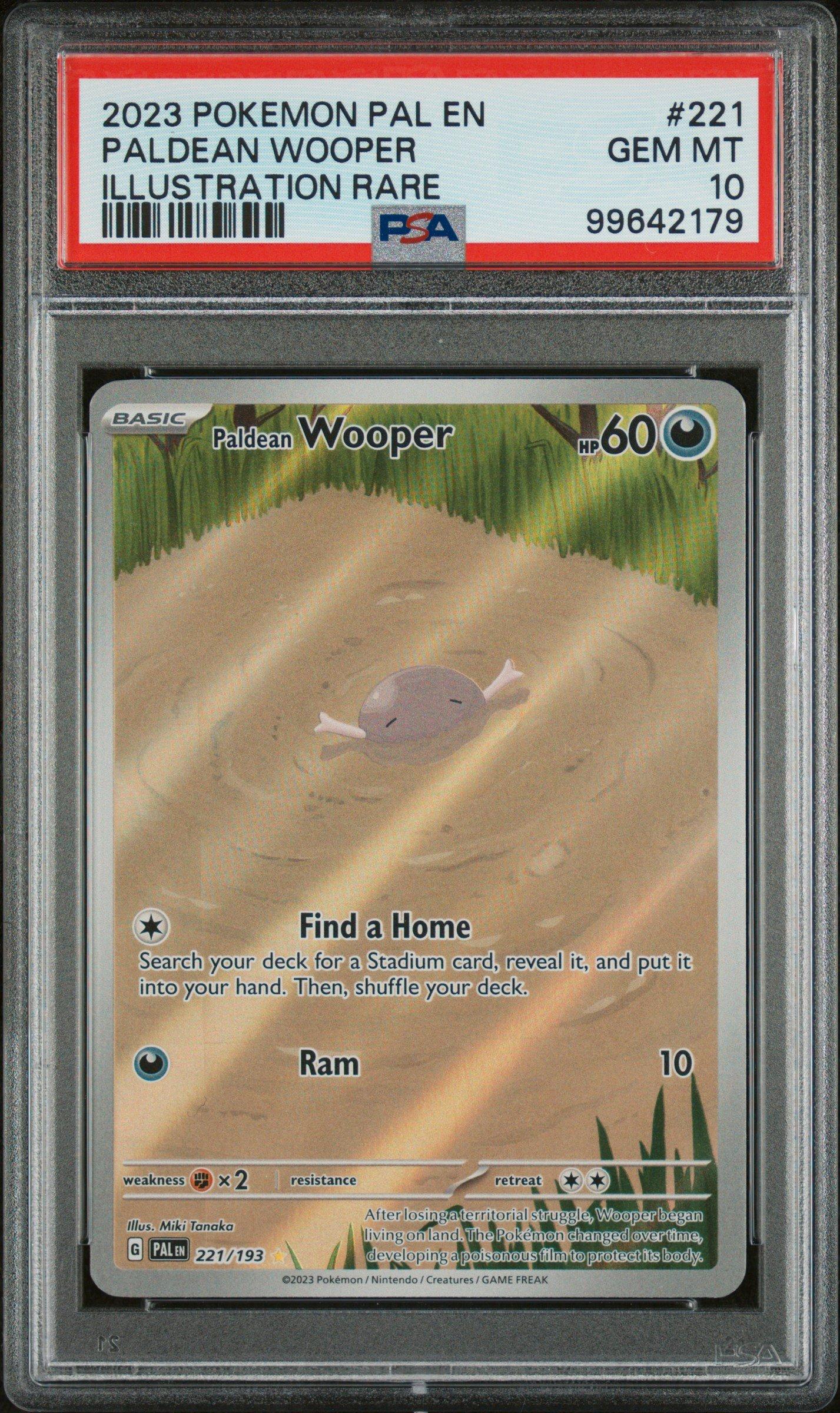 2023 Pokemon Pal En-paldea Evolved 221 Paldean Wooper Illustration