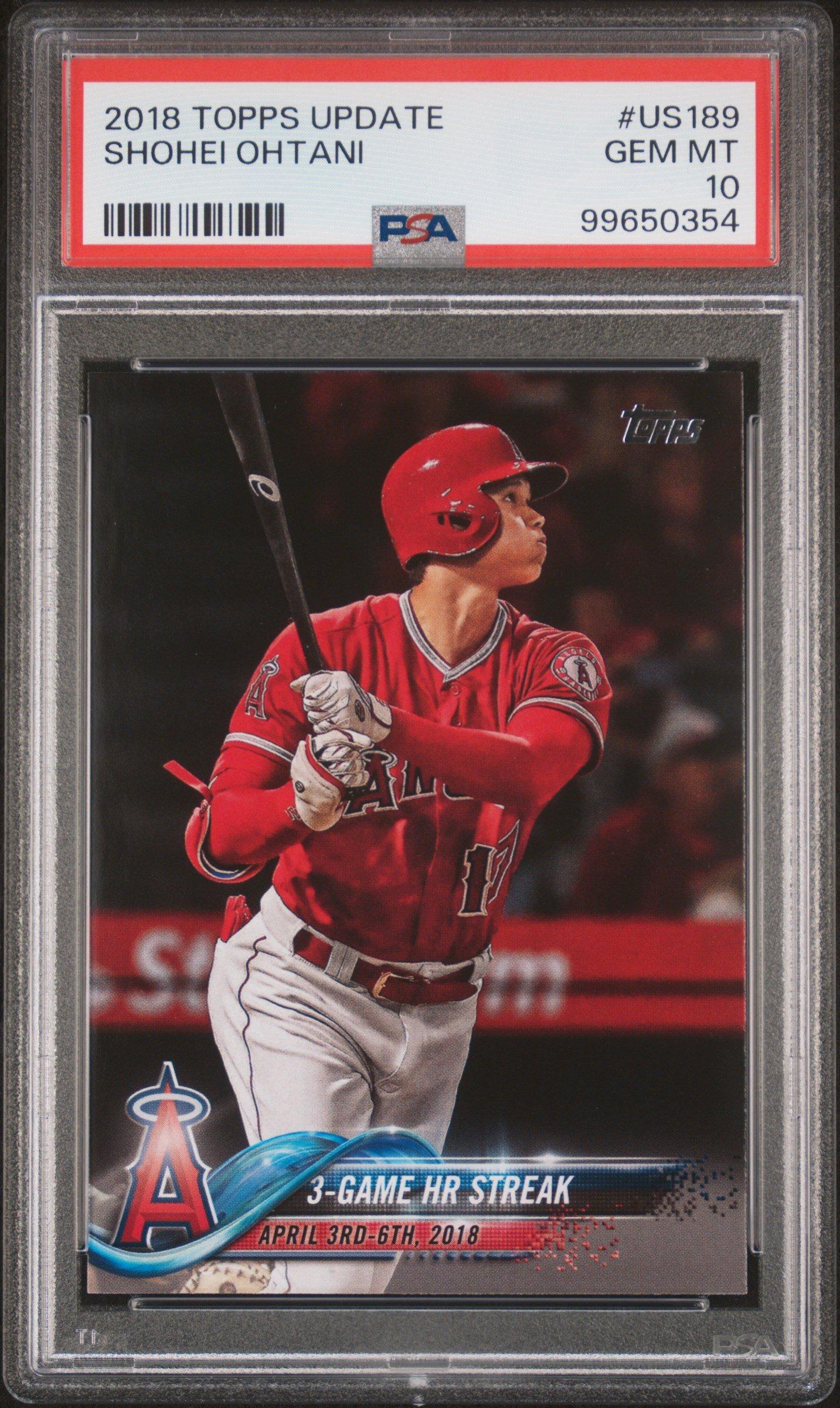 2018 Topps Update Us189 Shohei Ohtani PSA 10 Graded Card | GameStop