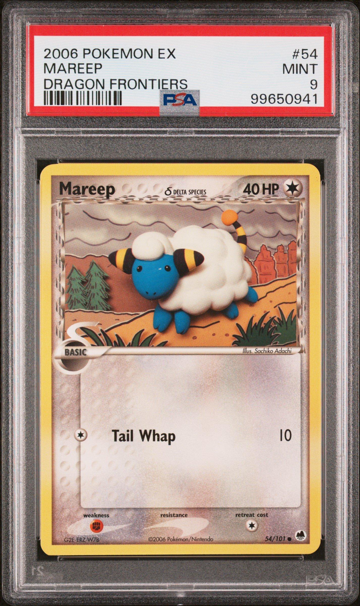 2006 Pokemon Ex Dragon Frontiers 54 Mareep PSA 9