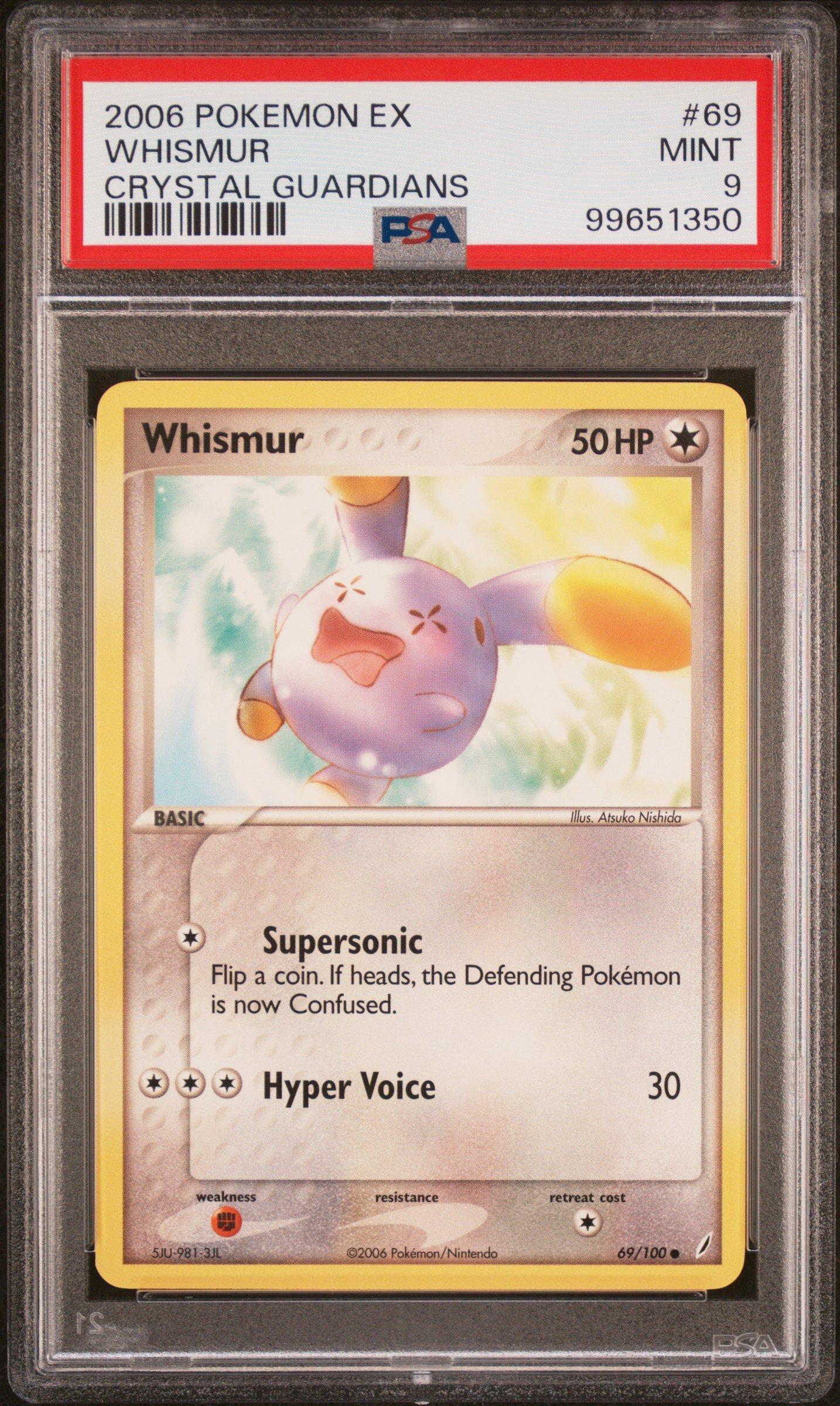 2006 Pokemon Ex Crystal Guardians 69 Whismur PSA 9