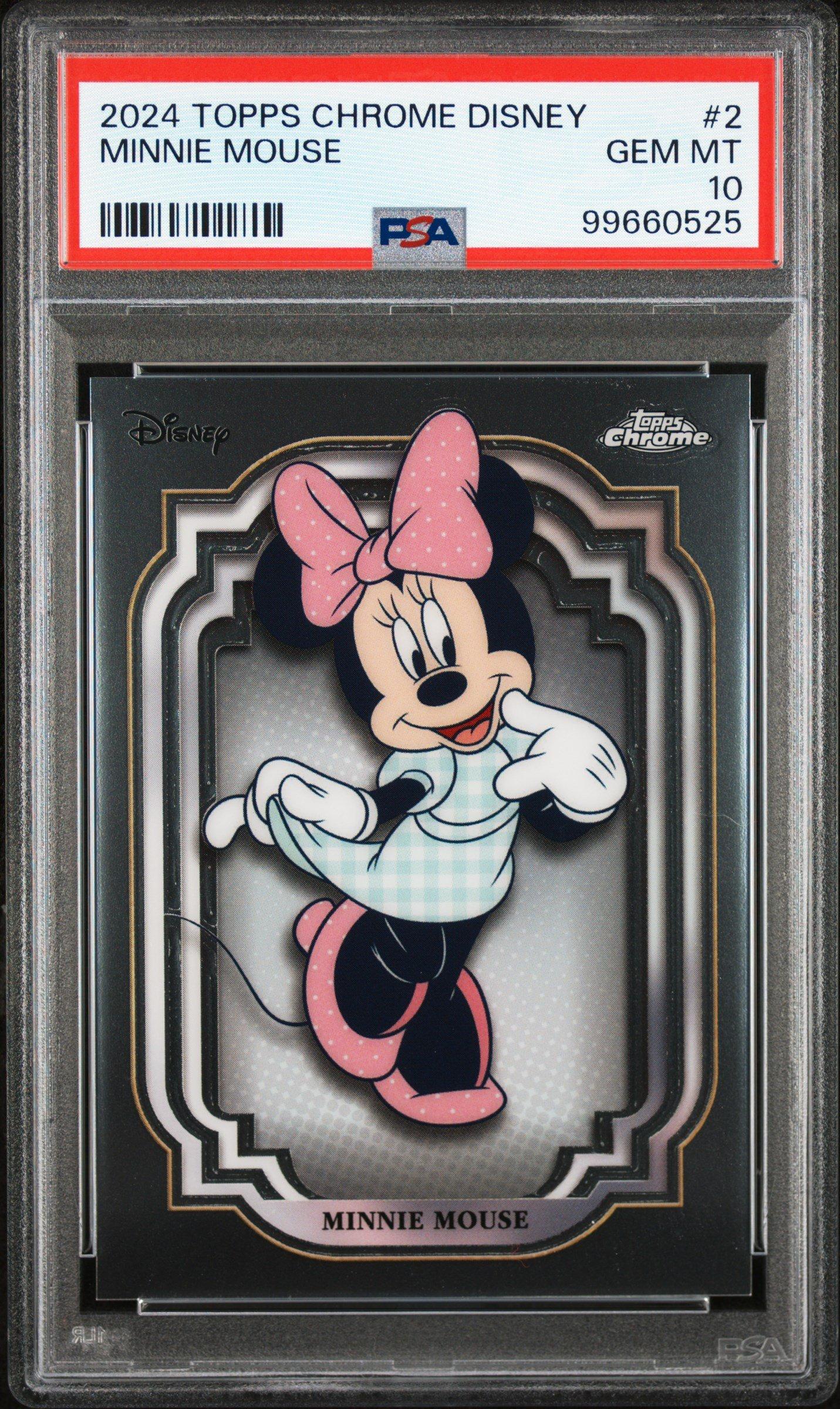 2024 Topps Chrome Disney 2 Minnie Mouse PSA 10 Graded Card | GameStop
