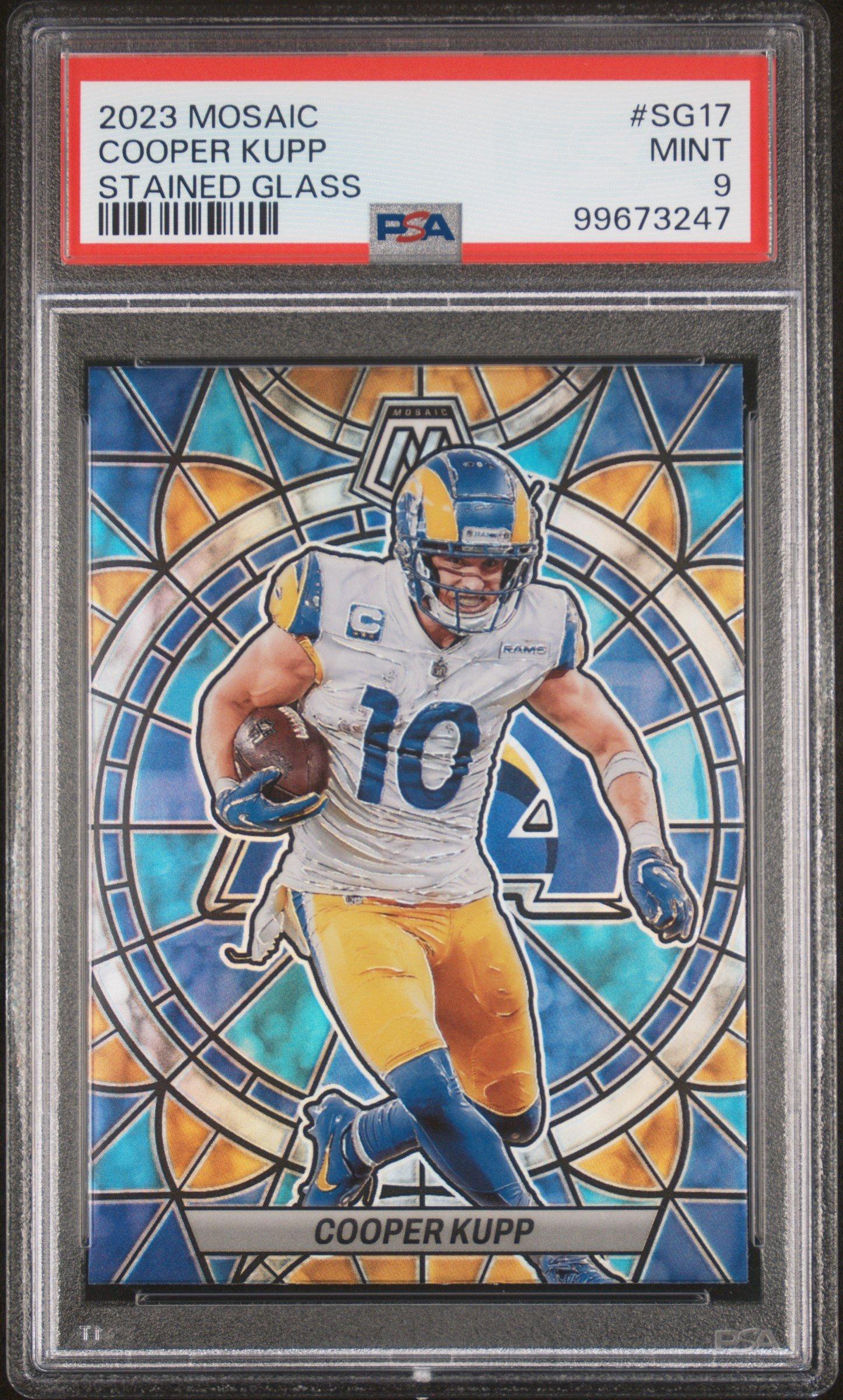 2023 Panini Mosaic Stained Glass Sg17 Cooper Kupp PSA 9