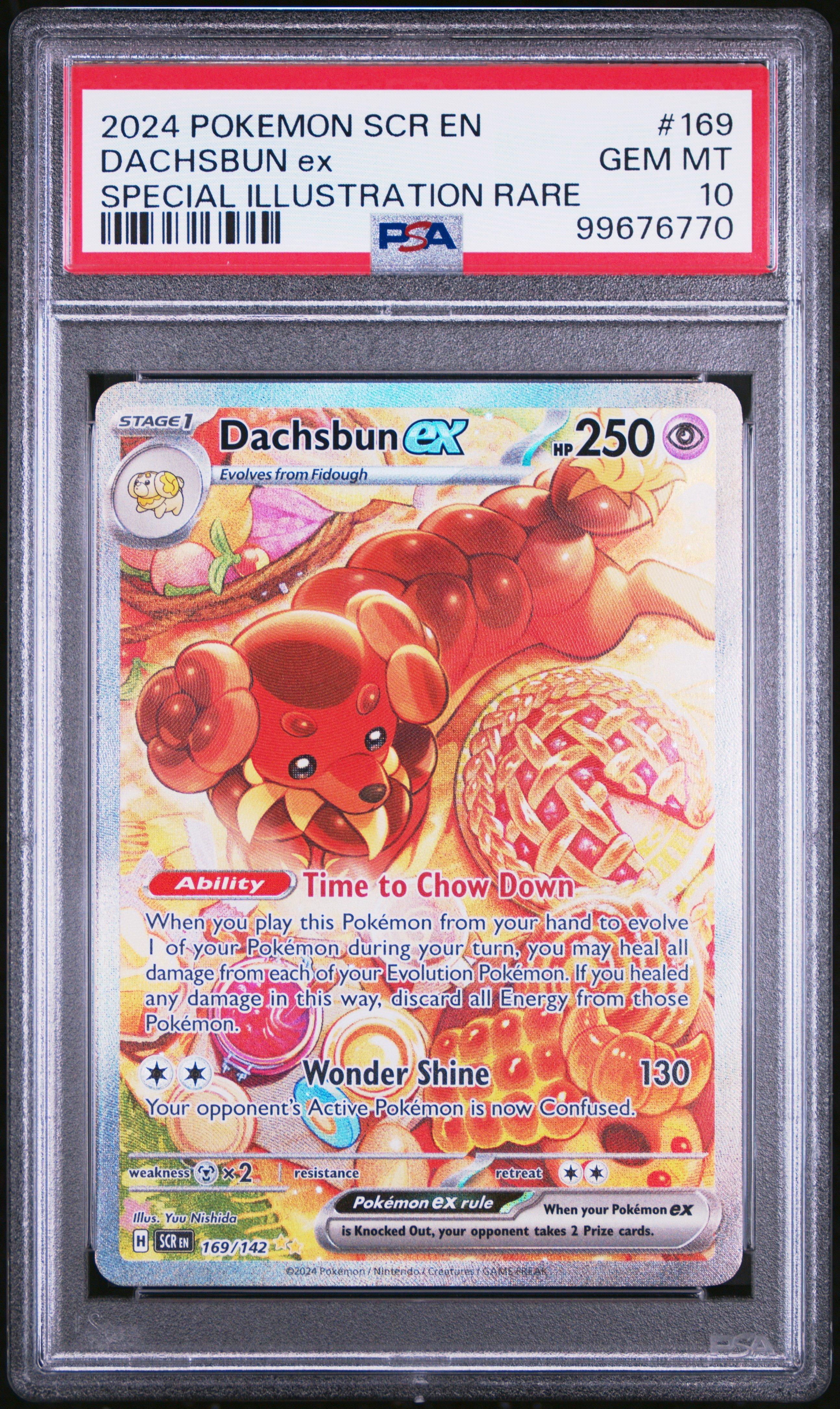 シ*バ様 オネスト ホログラフィクレア ARS9 PSA9相当 2024 Pokemon Scr En-stellar Crown 169 Dachsbun Ex Special