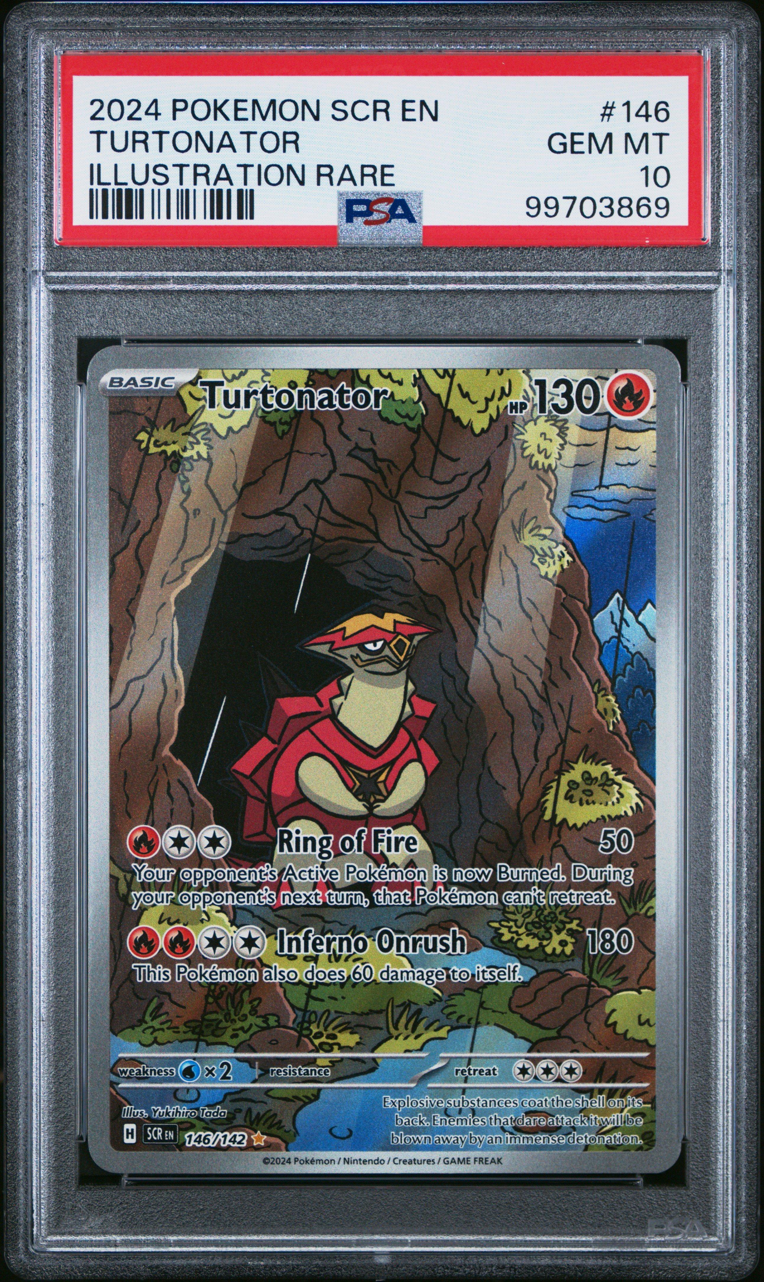 2024 Pokemon Scr En-stellar Crown 146 Turtonator Illustration Rare PSA 10  Graded Card | GameStop