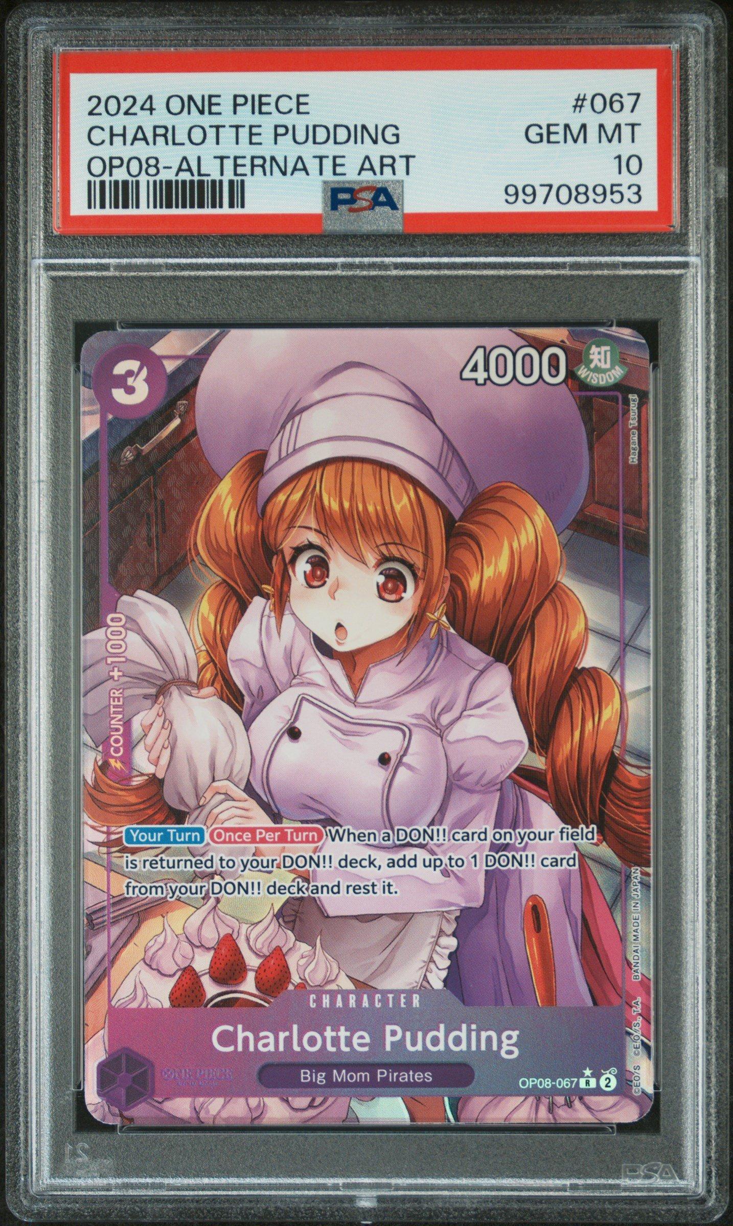 2024 One Piece Two Legends 067 Charlotte Pudding Alternate Art PSA