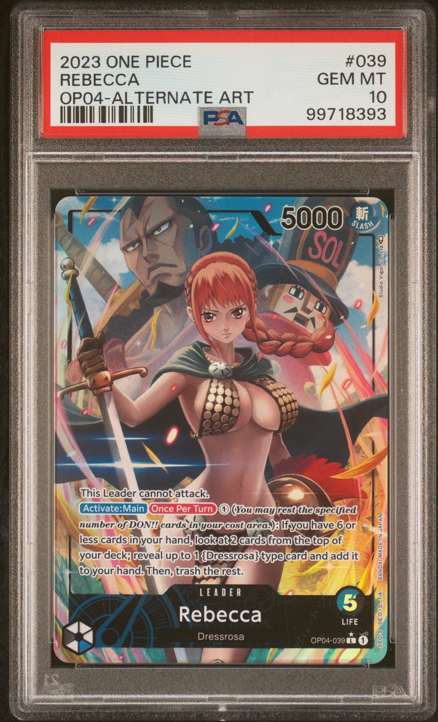 2023 One Piece Op04-kingdoms Of Intrigue 039 Rebecca Alternate Art
