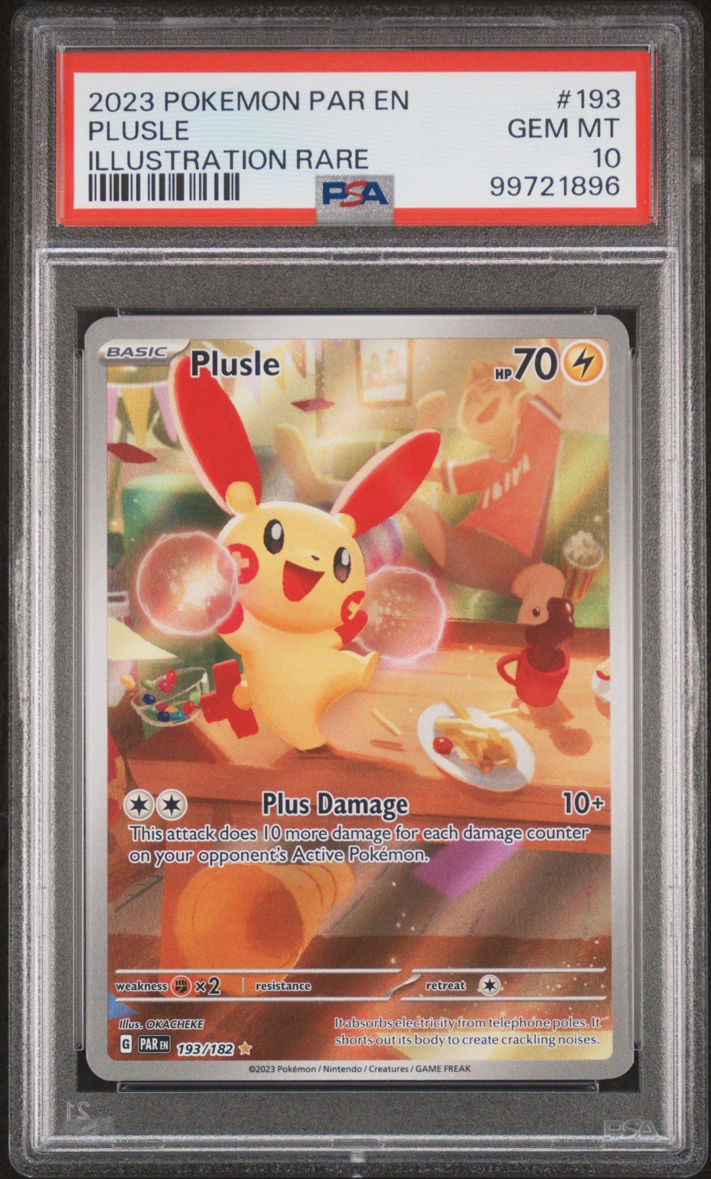 psa10 プラスル　xy3 2023 Pokemon Par En-paradox Rift 193 Plusle Illustration Rare PSA
