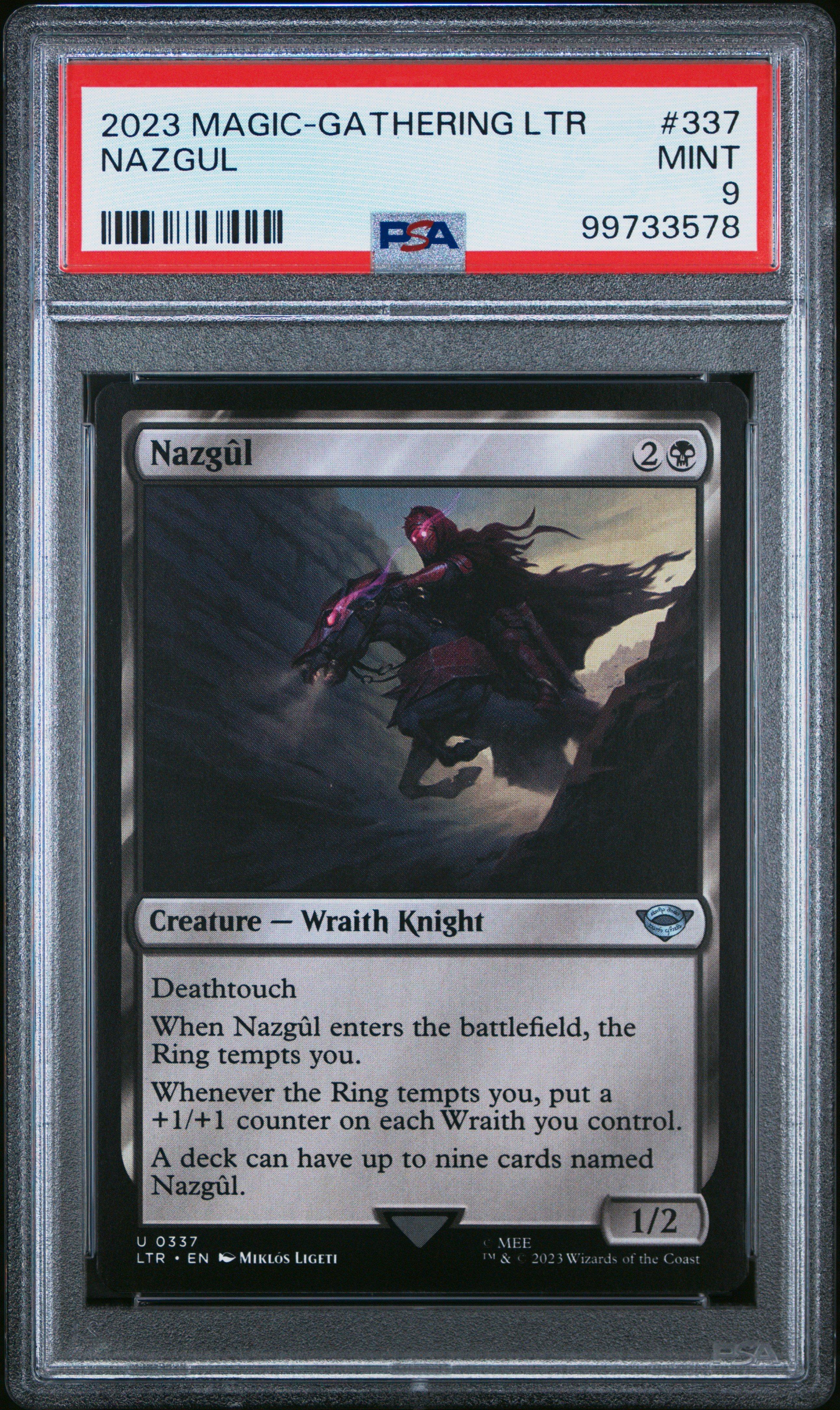 2023 Magic The Gathering Tales Of Middle-earth 337 Nazgul PSA 9