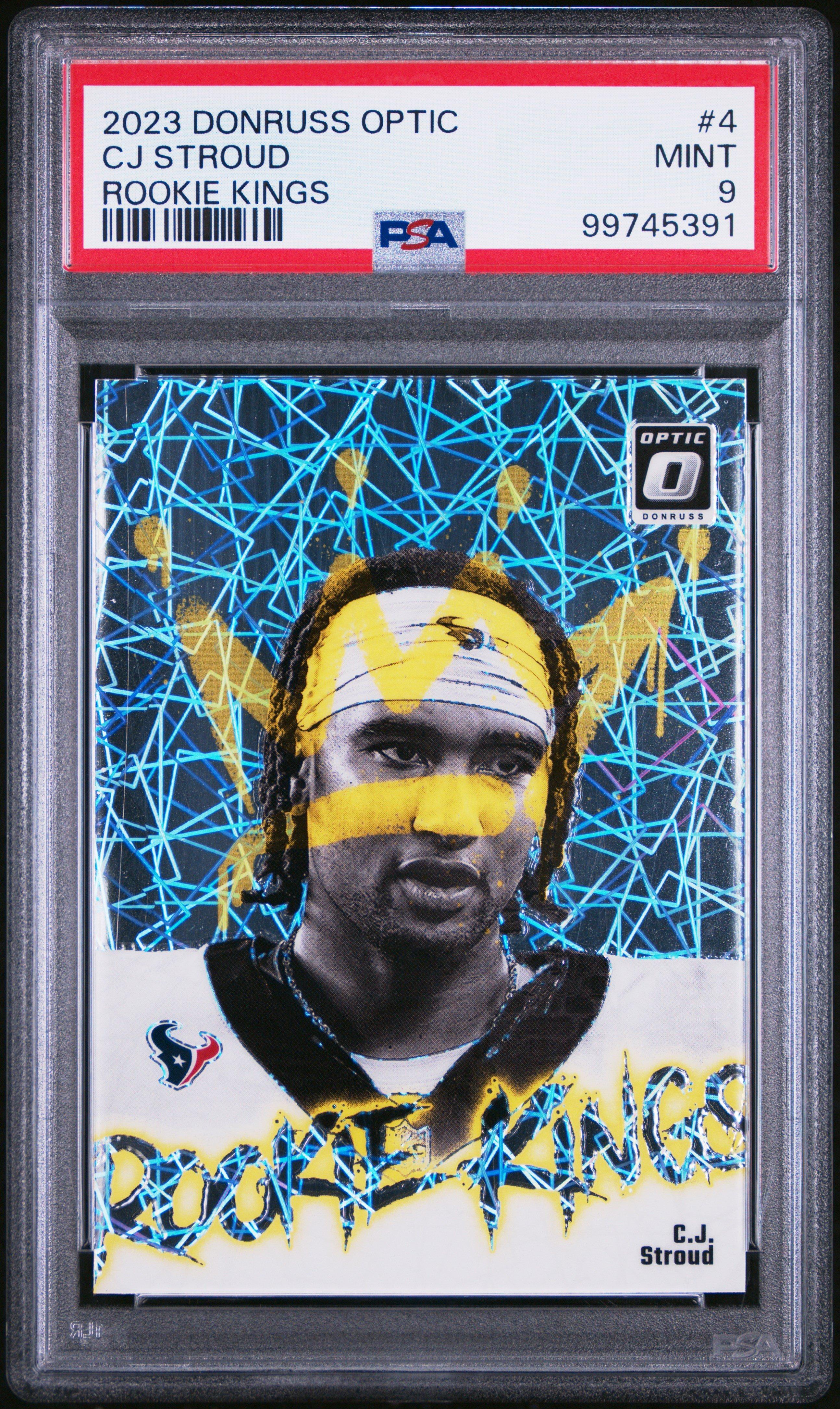 2023 Panini Donruss Optic Rookie Kings 4 Cj Stroud PSA 9
