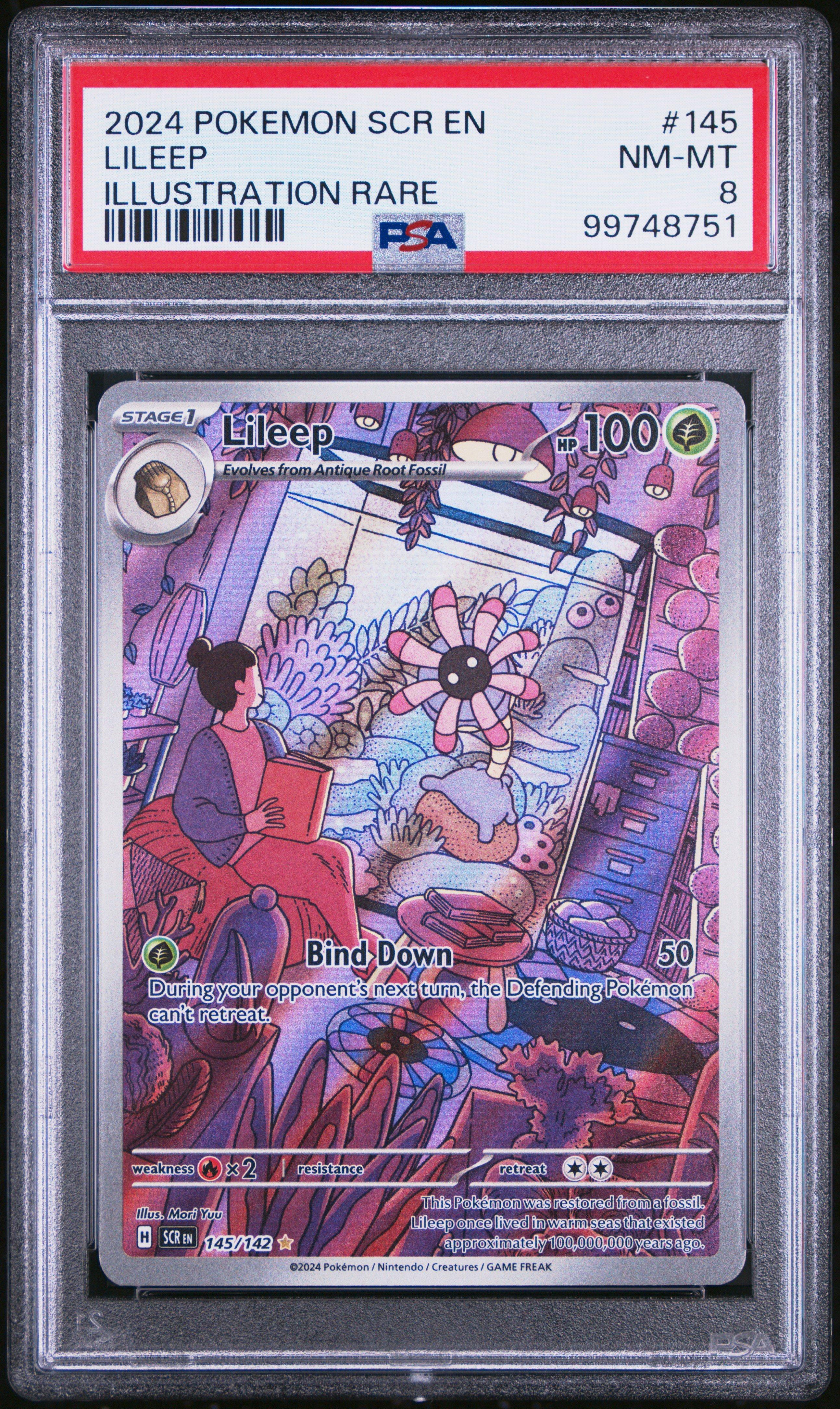 2024 Pokemon Scr En-stellar Crown 145 Lileep Illustration Rare PSA 8 Graded  Card | GameStop