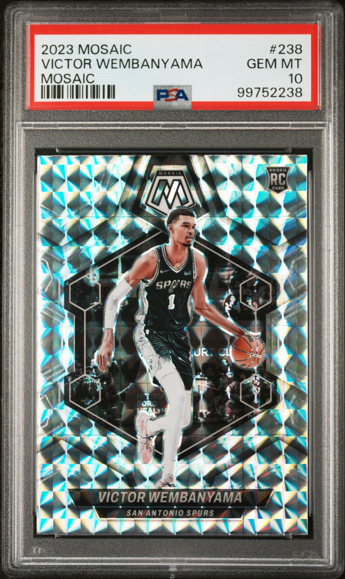victor wembanyama graded rookie card Powers Sports Memorabilia 2023 Hoops Basketball Card #298, PSA 10 (Cert. #86346385) and Authenticated : Collectibles & Fine Art Victor Wembanyama, 2023 NBA Rookie