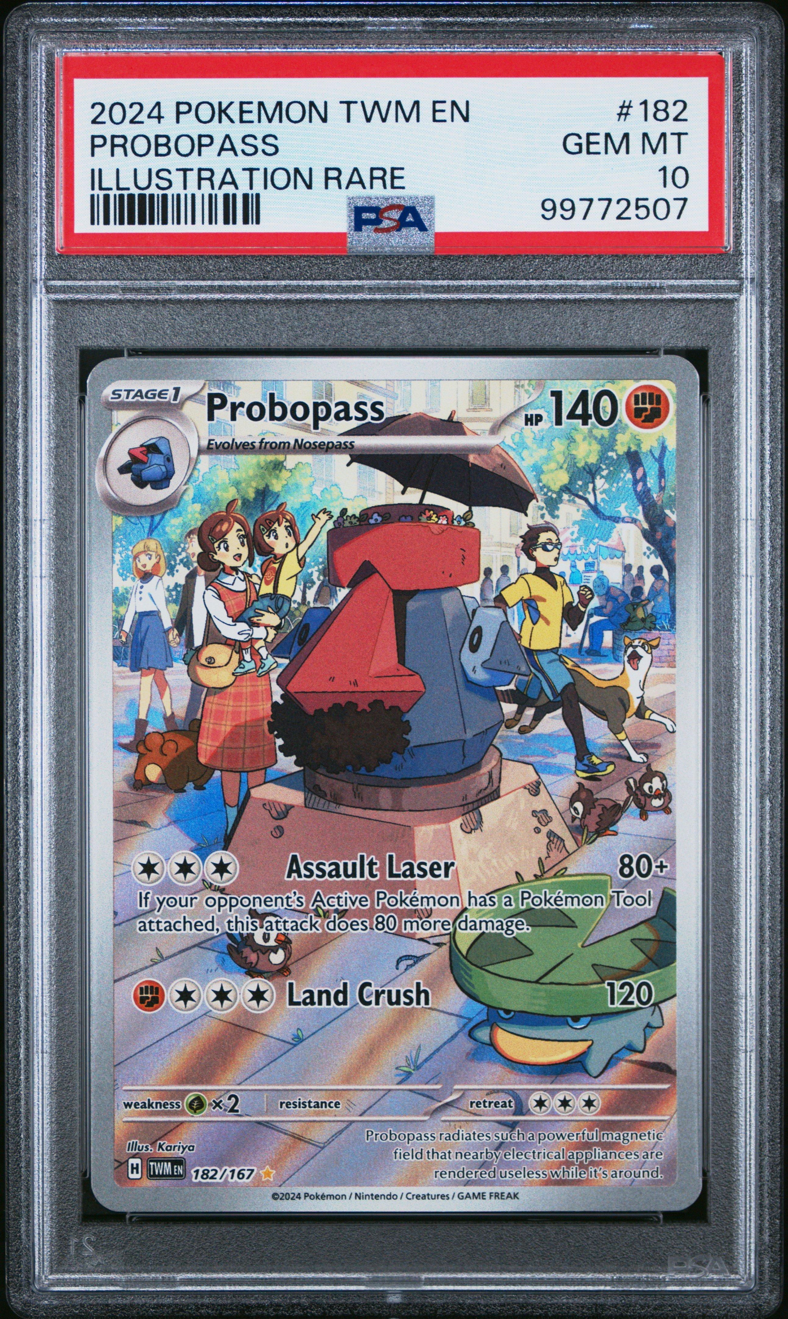 2024 Pokemon Twm En-twilight Masquerade 182 Probopass Illustration Rare PSA  10 Graded Card | GameStop
